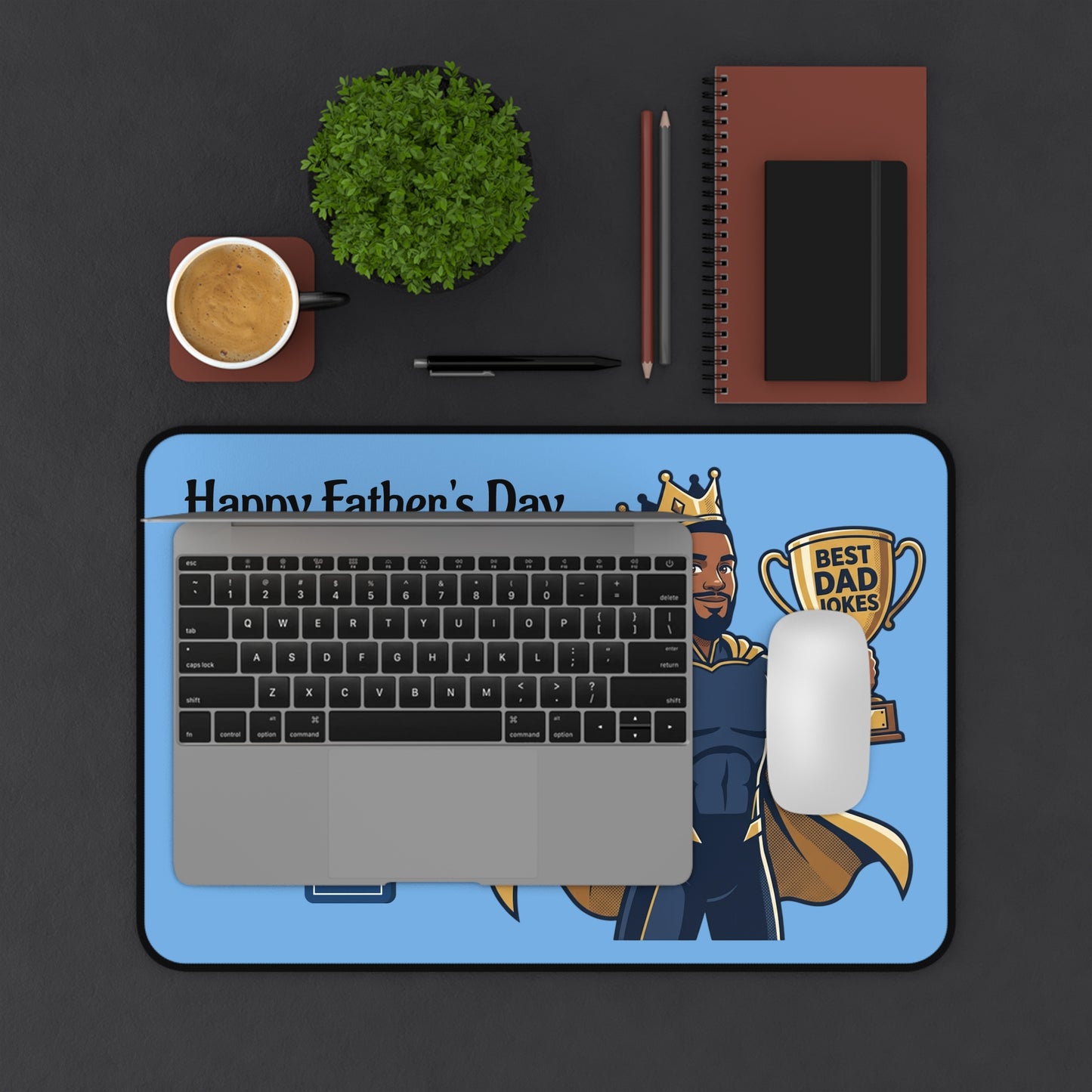 Father's Day Desk Mat | Best Dad Trophy Mouse Pad