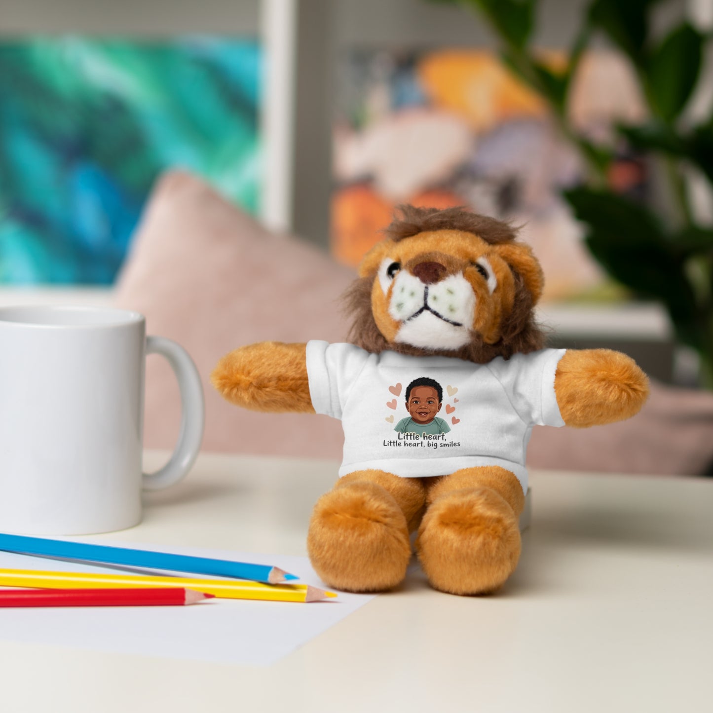 Baby Boy Stuffies with 'Little loved, big smile' Tee