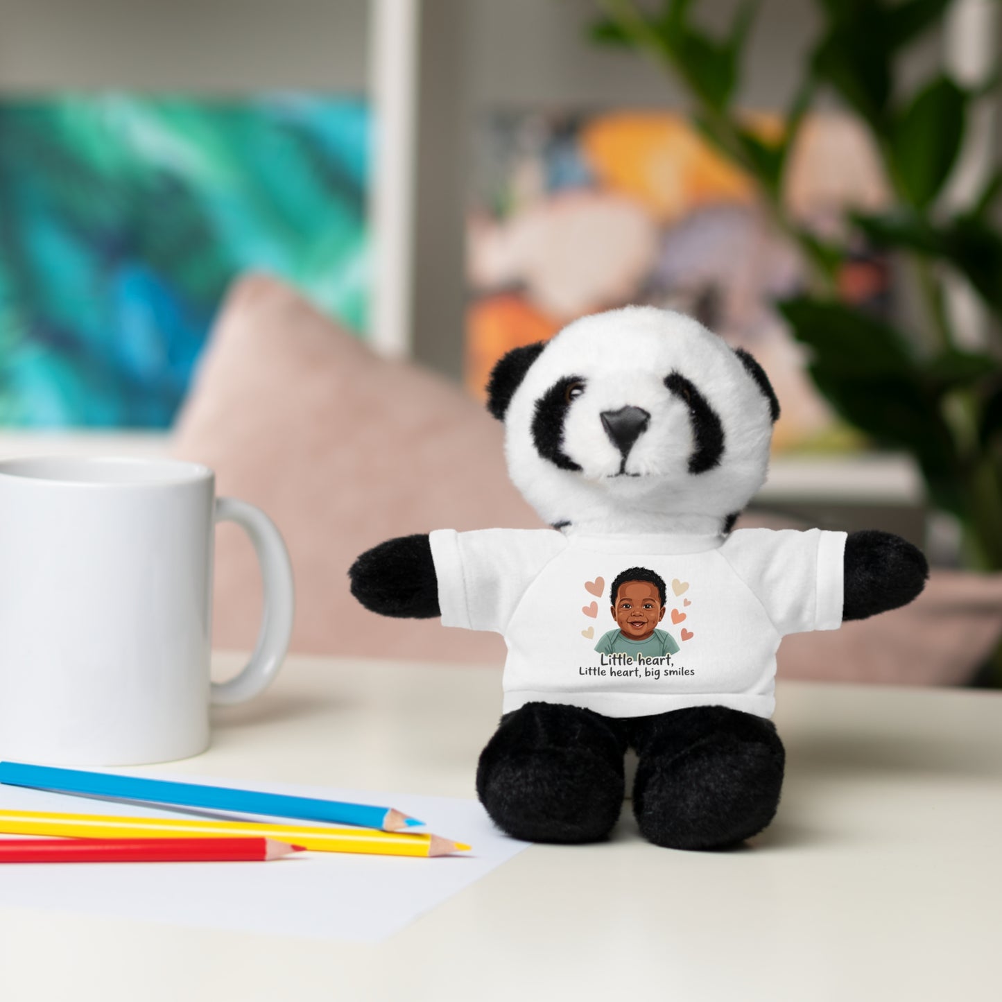 Baby Boy Stuffies with 'Little loved, big smile' Tee