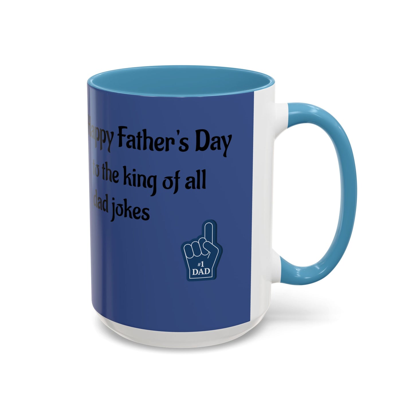 Best Dad Jokes Mug | Father's Day Coffee Mug, Accent Two-Tone