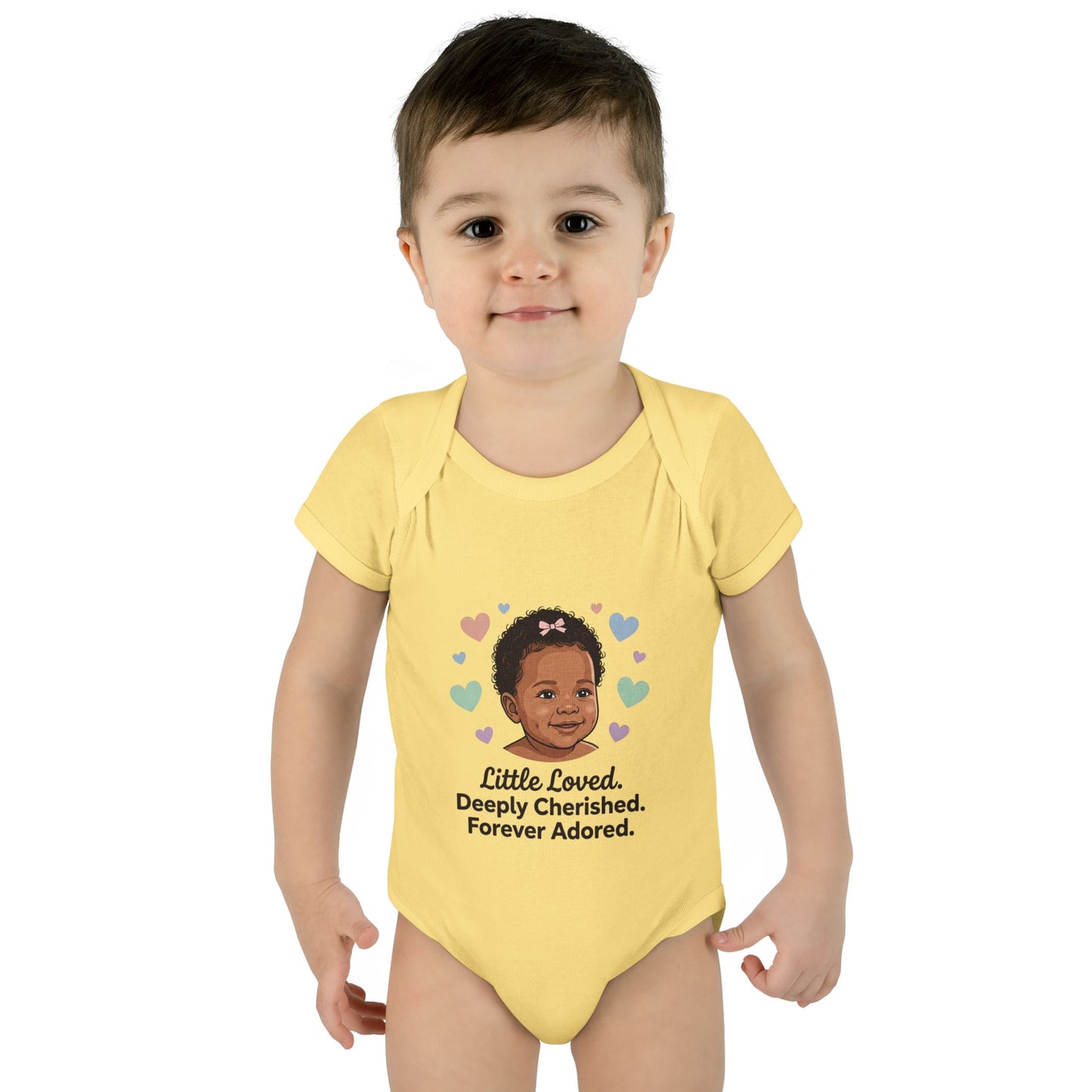 Little Loved Infant Bodysuit — "Little Loved. Deeply Cherished. Forever Adored." Baby Onesie