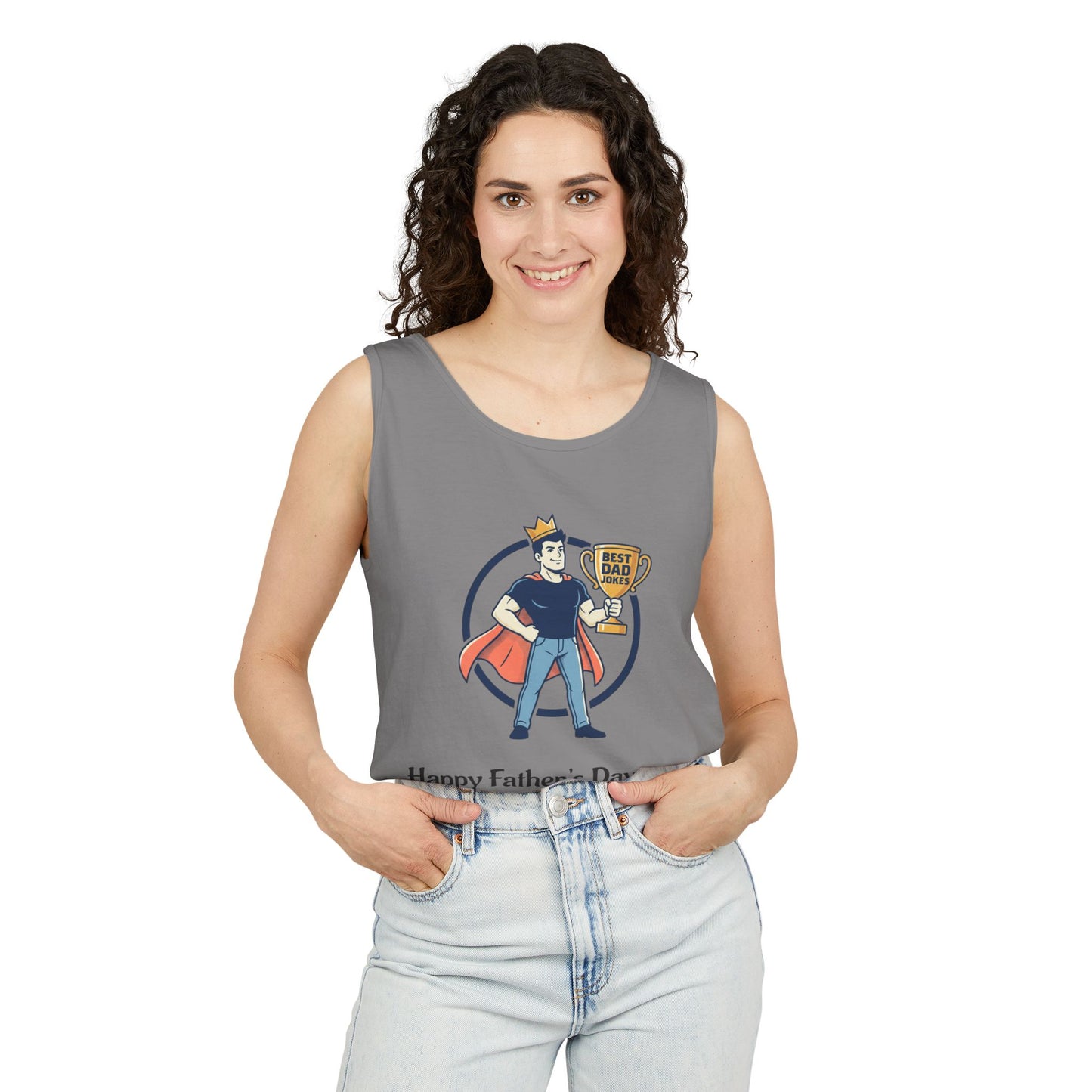 King of Dad Jokes tank top | Father's Day funny dad joke tee