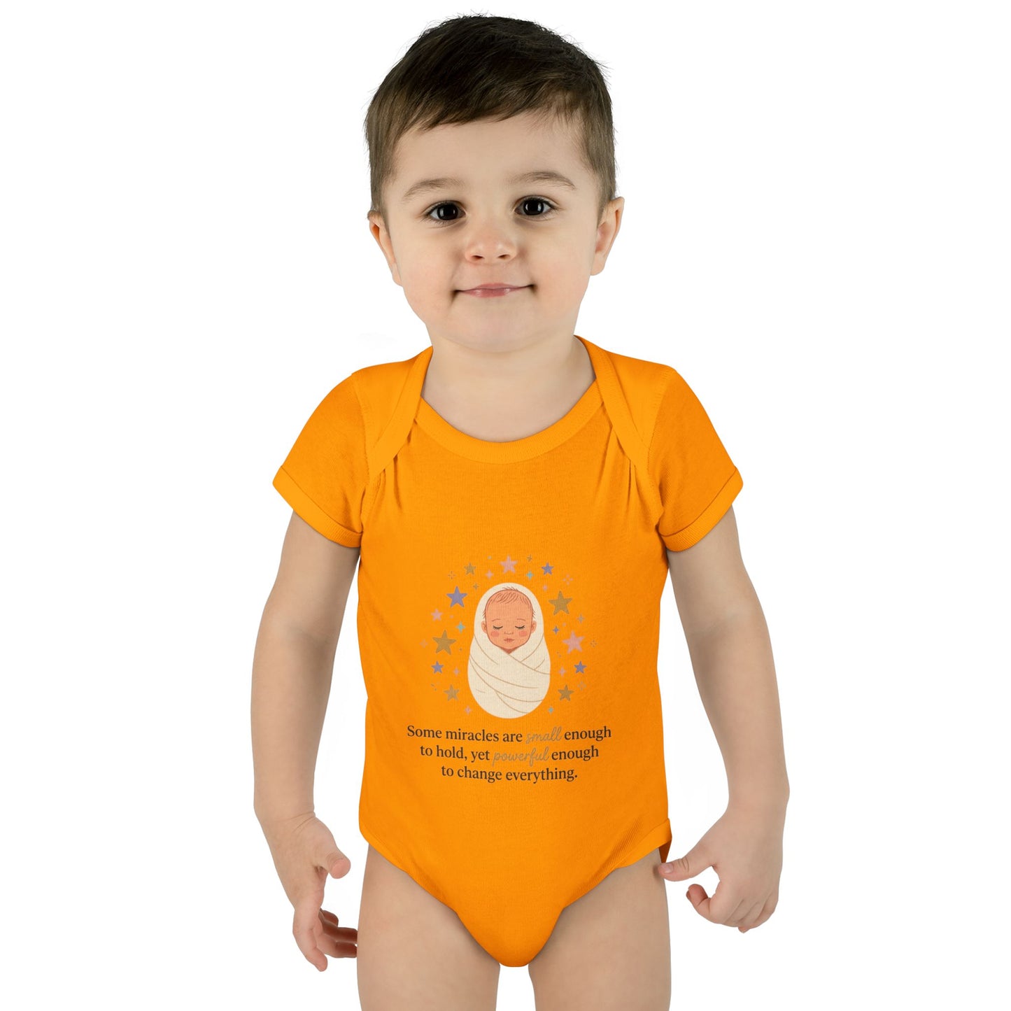Newborn Swaddle Baby Bodysuit – "Some miracles are small enough to hold"