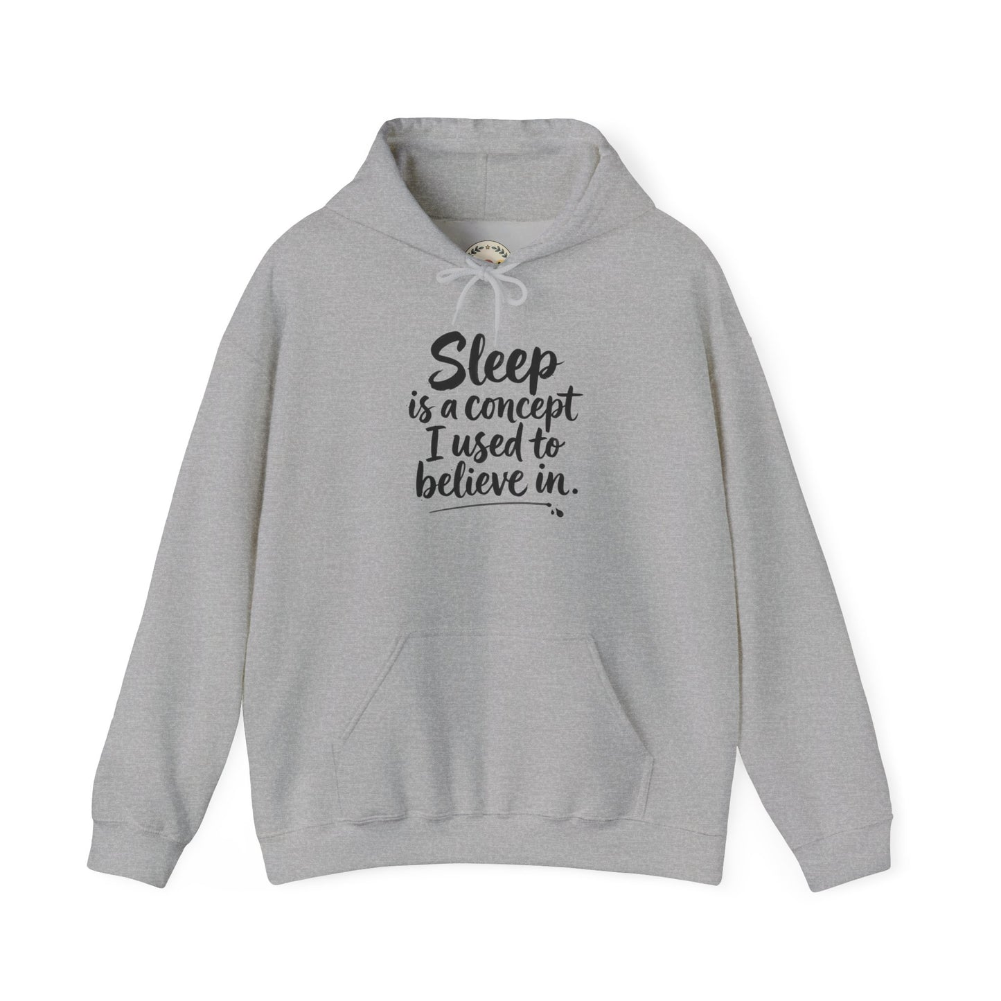Sleep Is a Concept Hoodie – Funny Insomnia Quote Pullover
