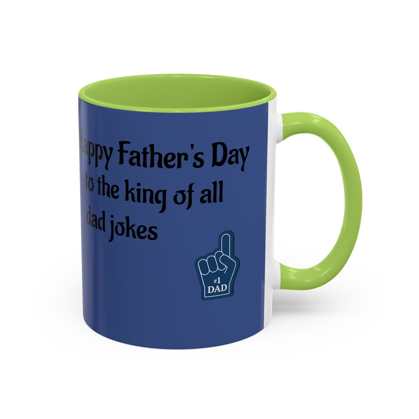 Best Dad Jokes Mug | Father's Day Coffee Mug, Accent Two-Tone