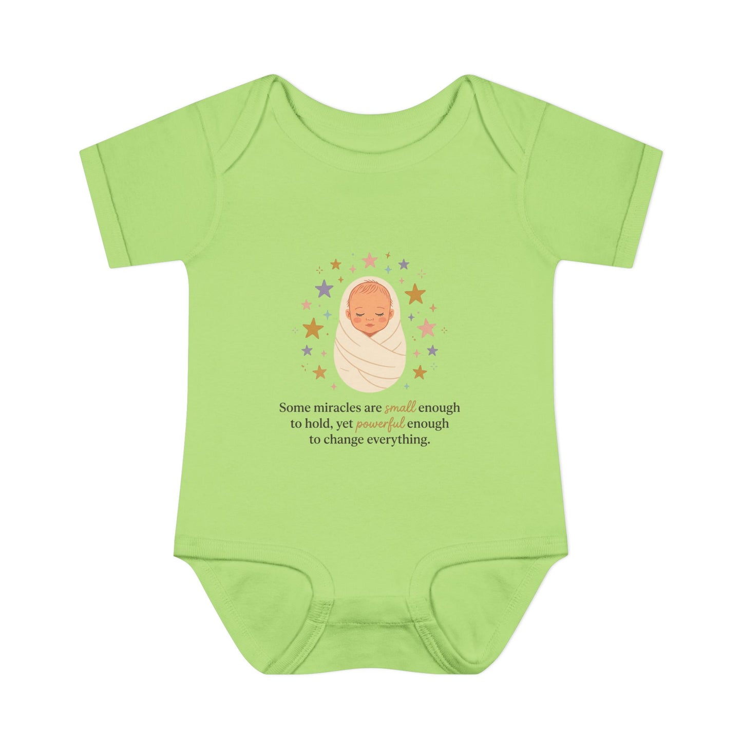 Newborn Swaddle Baby Bodysuit – "Some miracles are small enough to hold"