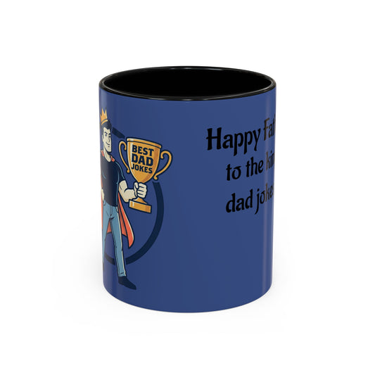 Best Dad Jokes Mug | Father's Day Coffee Mug, Accent Two-Tone