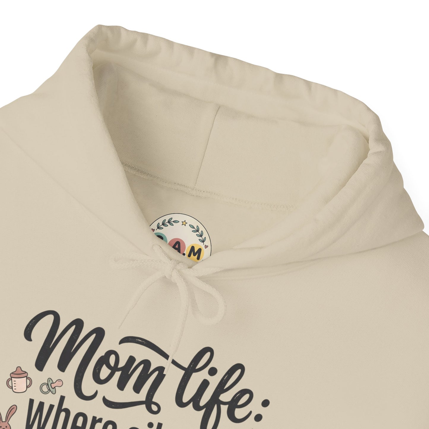 Mom Life Hoodie - "Mom Life: Where Silence Is Suspicious" Cozy Pullover for Moms, Funny Mother's Day Gift