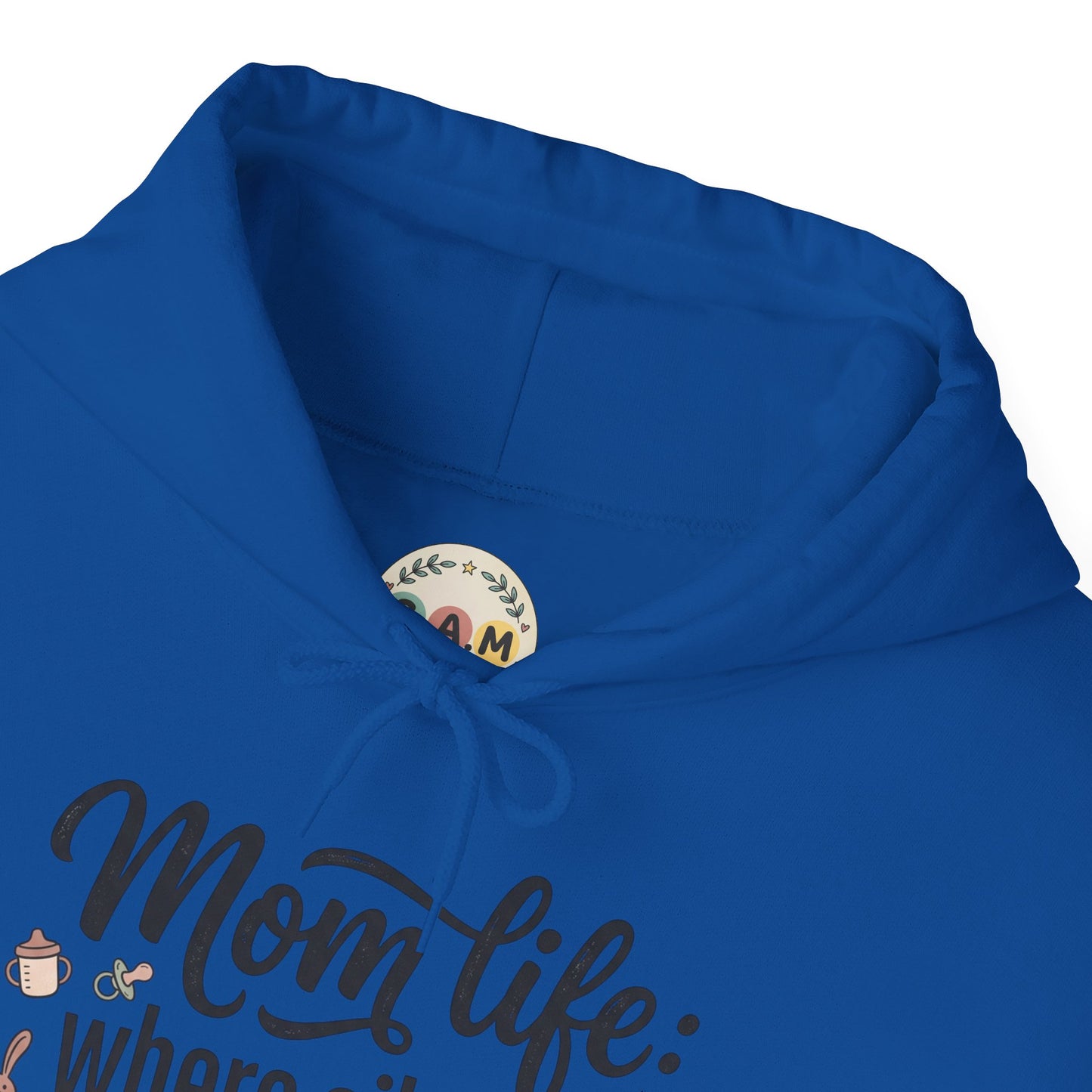 Mom Life Hoodie - "Mom Life: Where Silence Is Suspicious" Cozy Pullover for Moms, Funny Mother's Day Gift