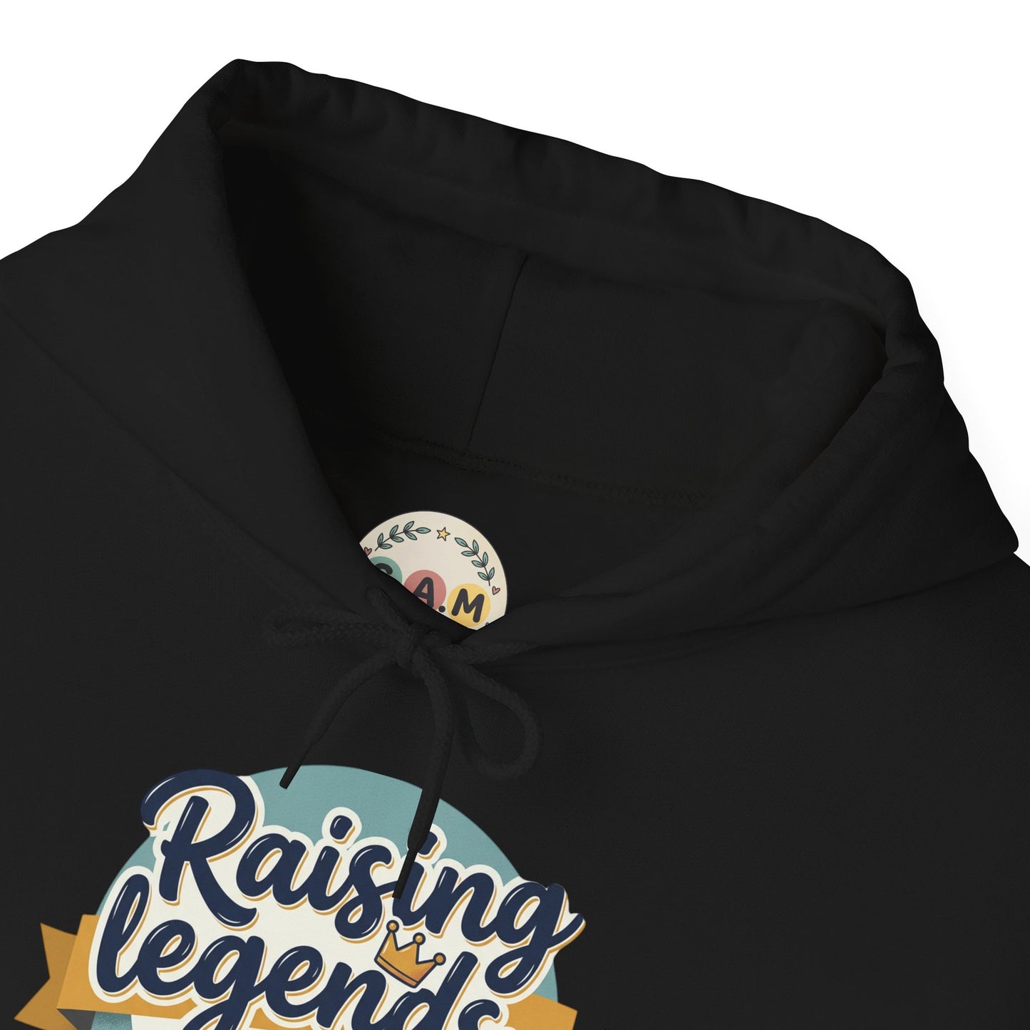Hoodie — "Raising Legends... one meltdown at a time" Retro Parenthood Sweatshirt