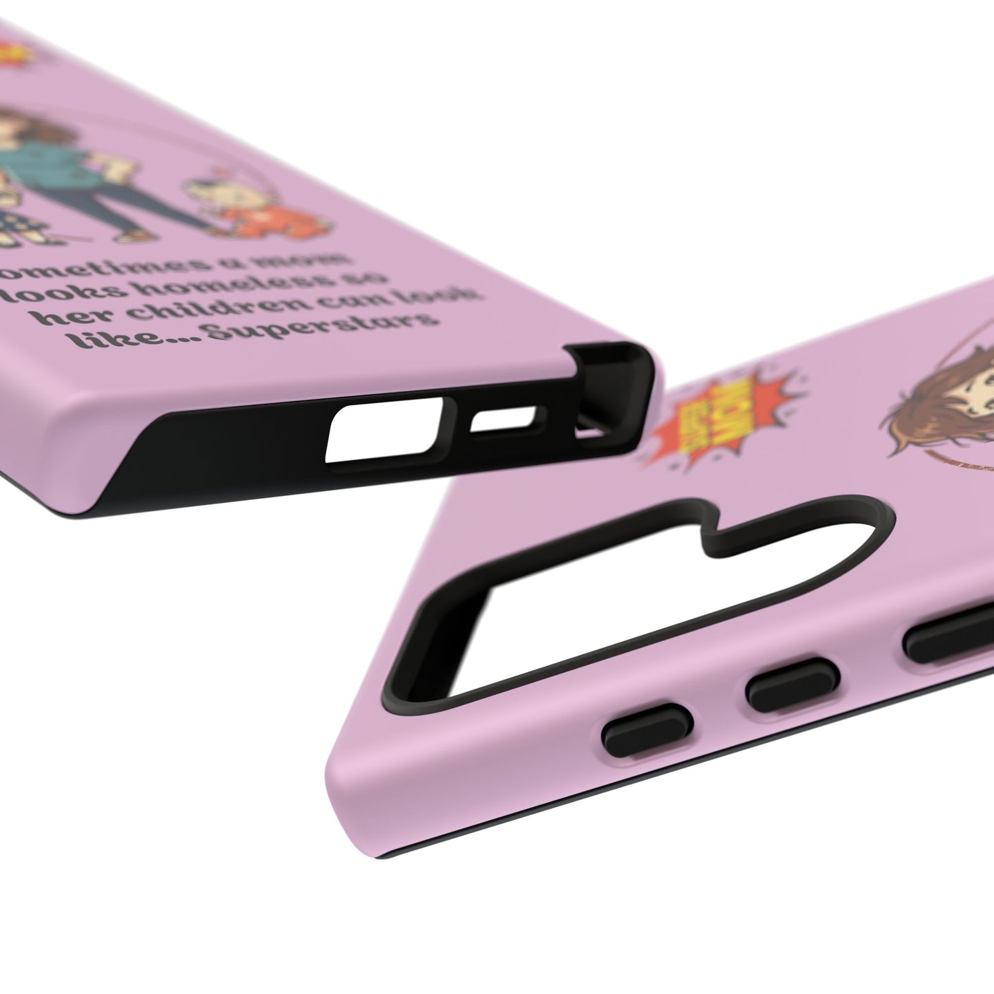 Super Mom Phone Case | Pink Phone Case, Mom Quote