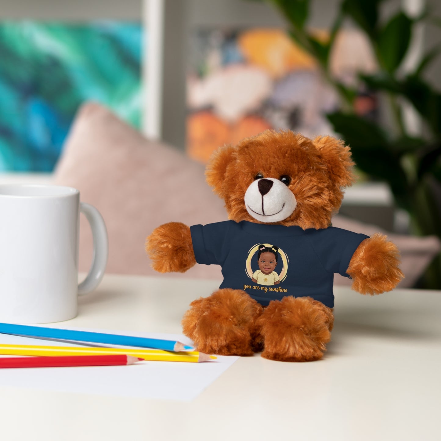 Baby Girl Stuffies with 'You are my sunshine' Tee