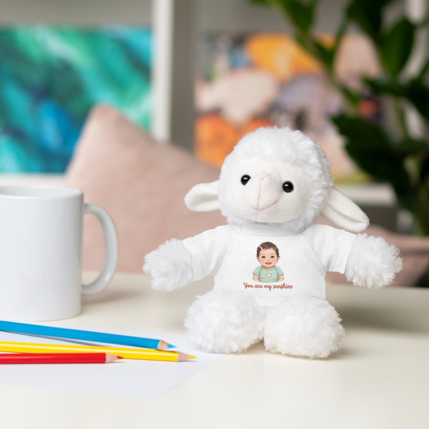Baby Girl Stuffies with 'You are my sunshine' Tee