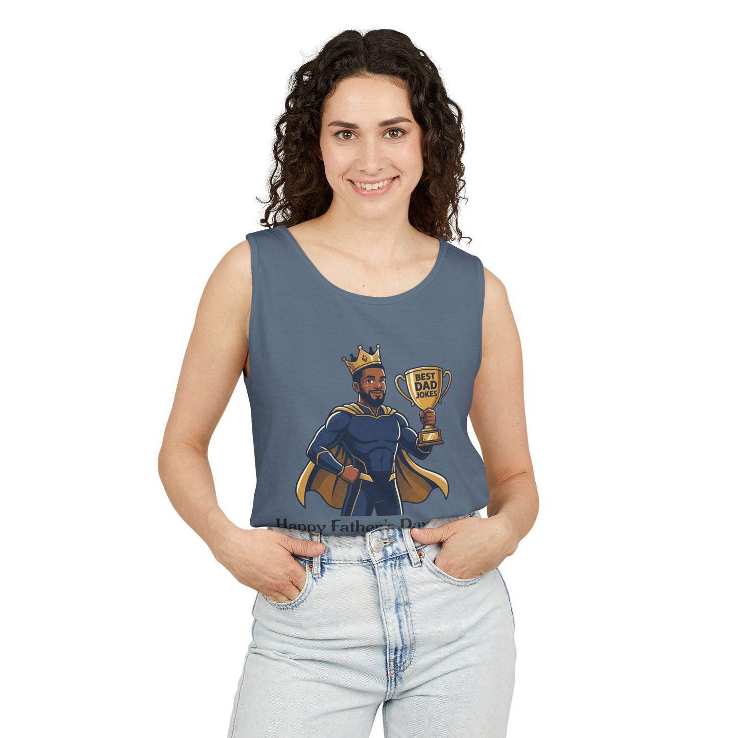 King of Dad Jokes tank top | Father's Day funny dad joke tee
