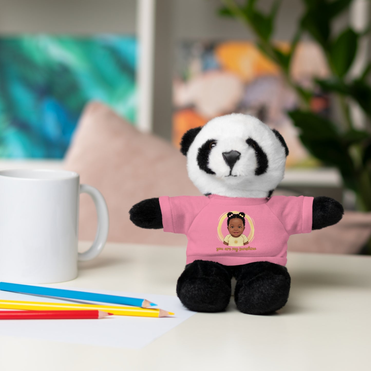 Baby Girl Stuffies with 'You are my sunshine' Tee
