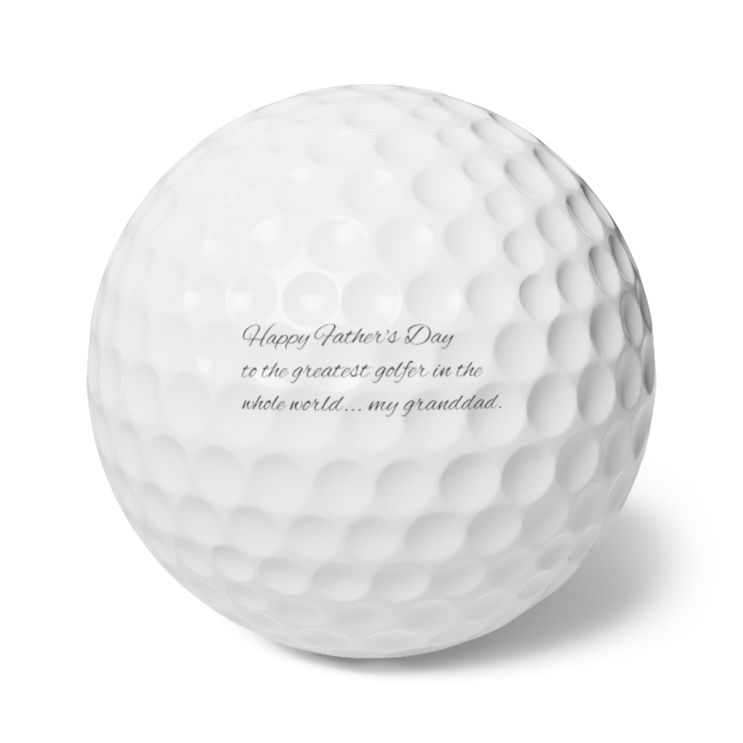 Fathers Day Golf Balls for granddad, 6pcs