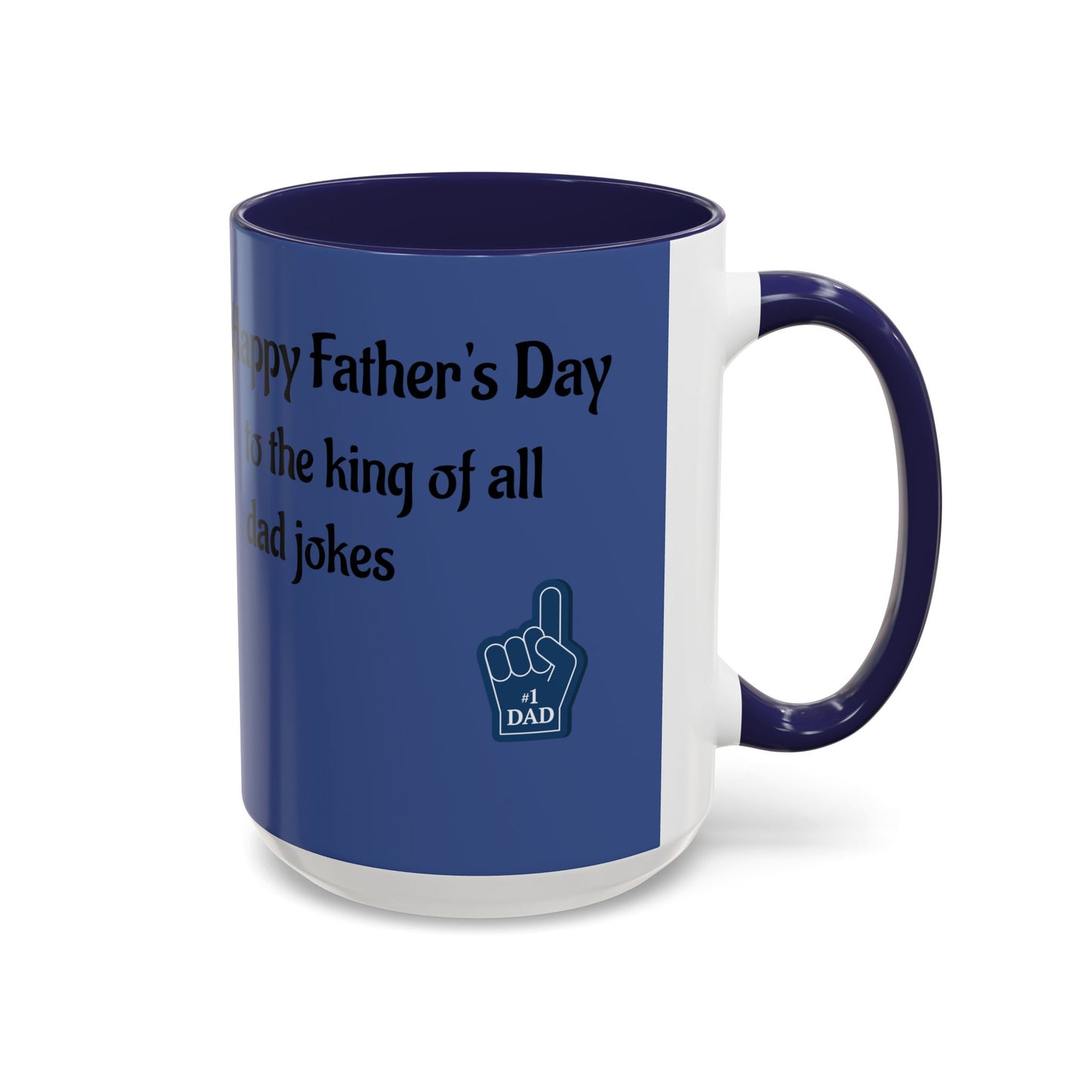 Best Dad Jokes Mug | Father's Day Coffee Mug, Accent Two-Tone