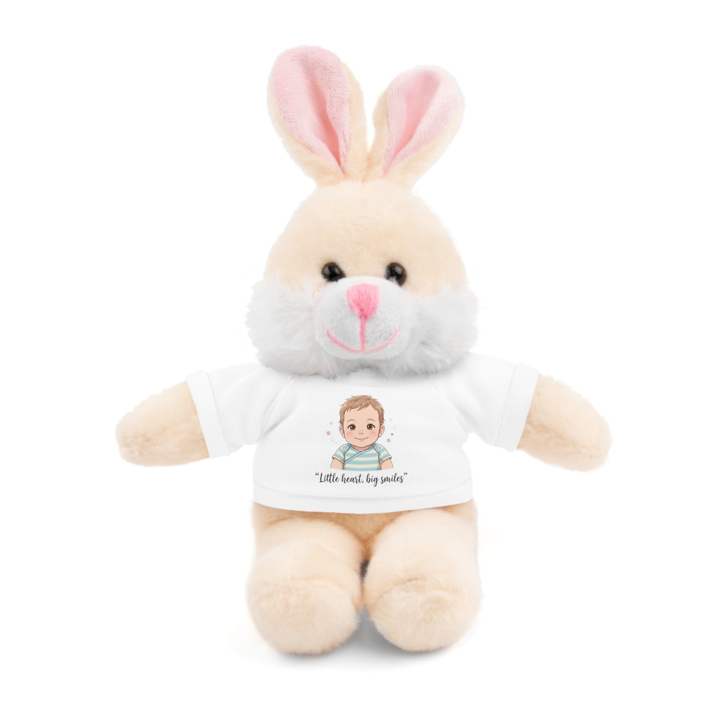 Baby Boy Stuffies with 'Little loved, big smile' Tee