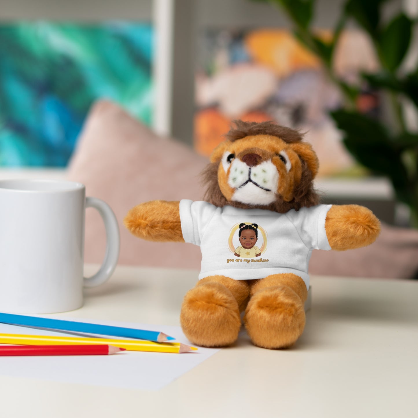 Baby Girl Stuffies with 'You are my sunshine' Tee