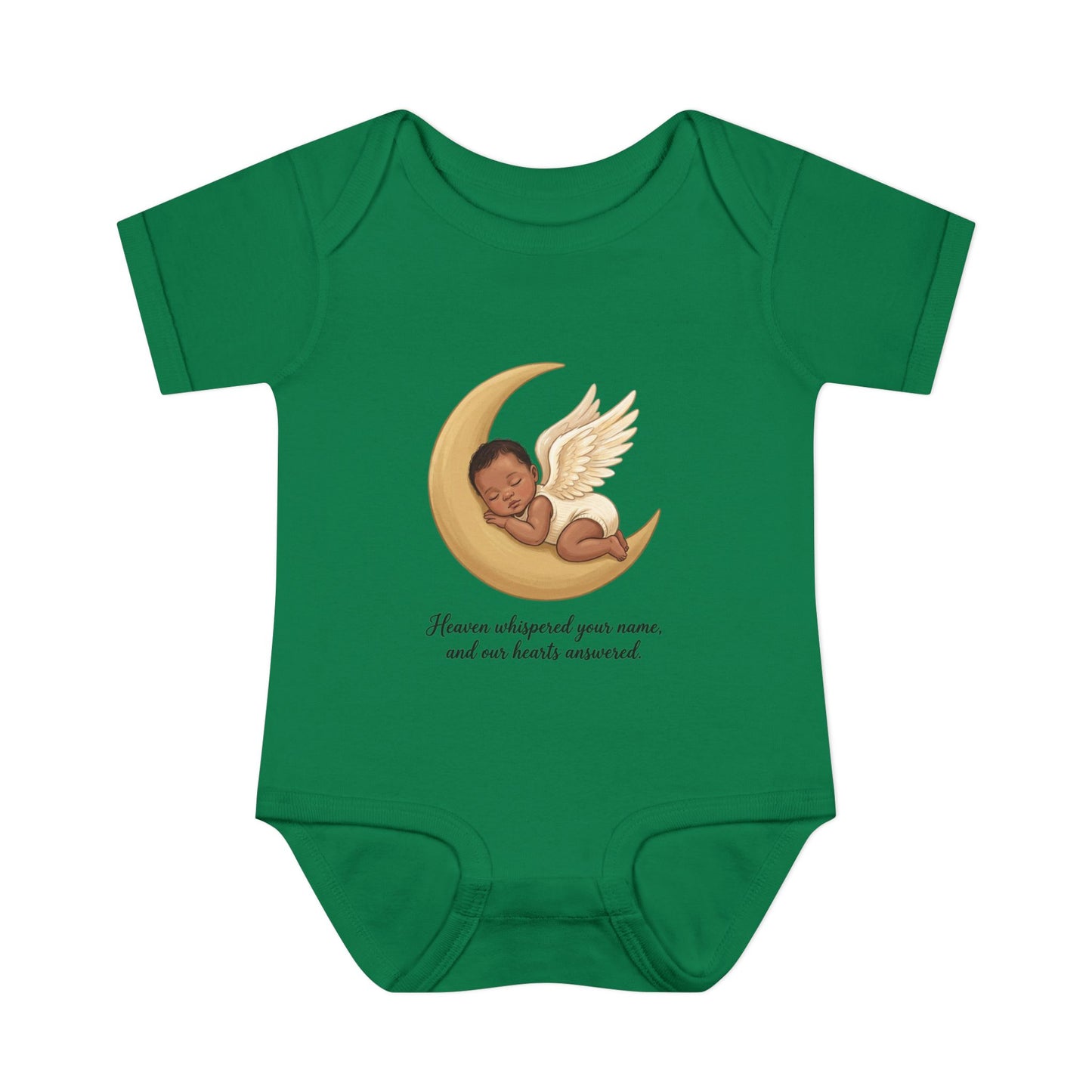 Infant Bodysuit — "Heaven Whispered Your Name" Angel Baby Memorial Onesie