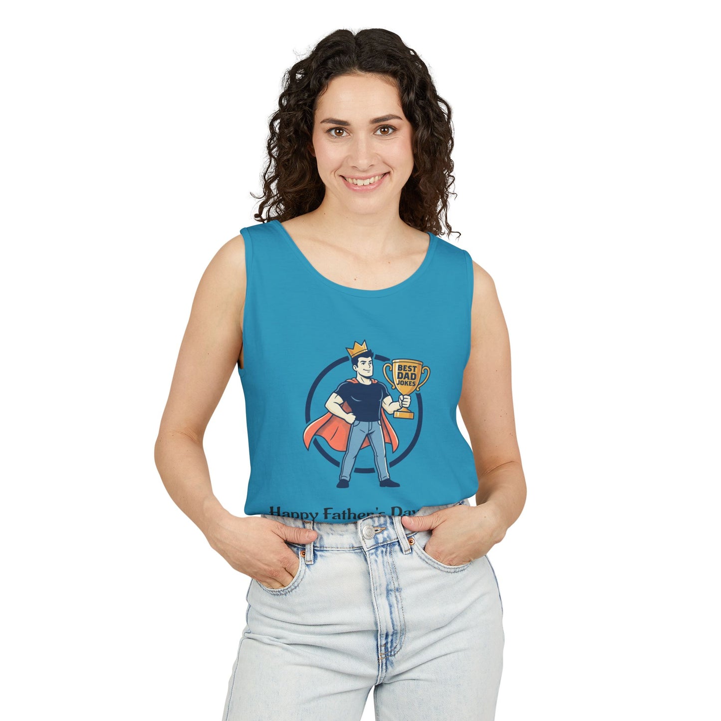 King of Dad Jokes tank top | Father's Day funny dad joke tee