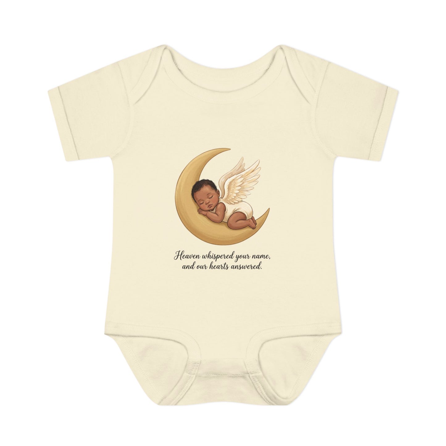 Infant Bodysuit — "Heaven Whispered Your Name" Angel Baby Memorial Onesie