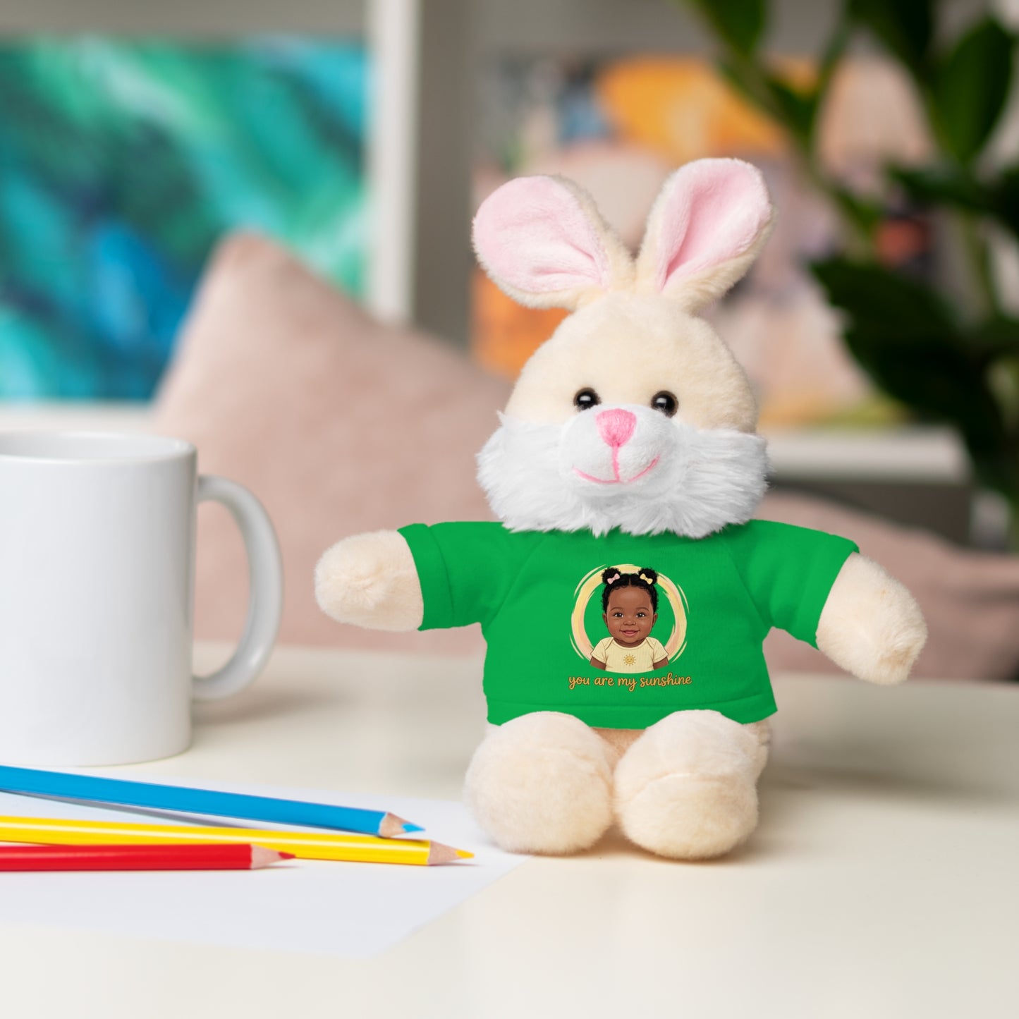 Baby Girl Stuffies with 'You are my sunshine' Tee