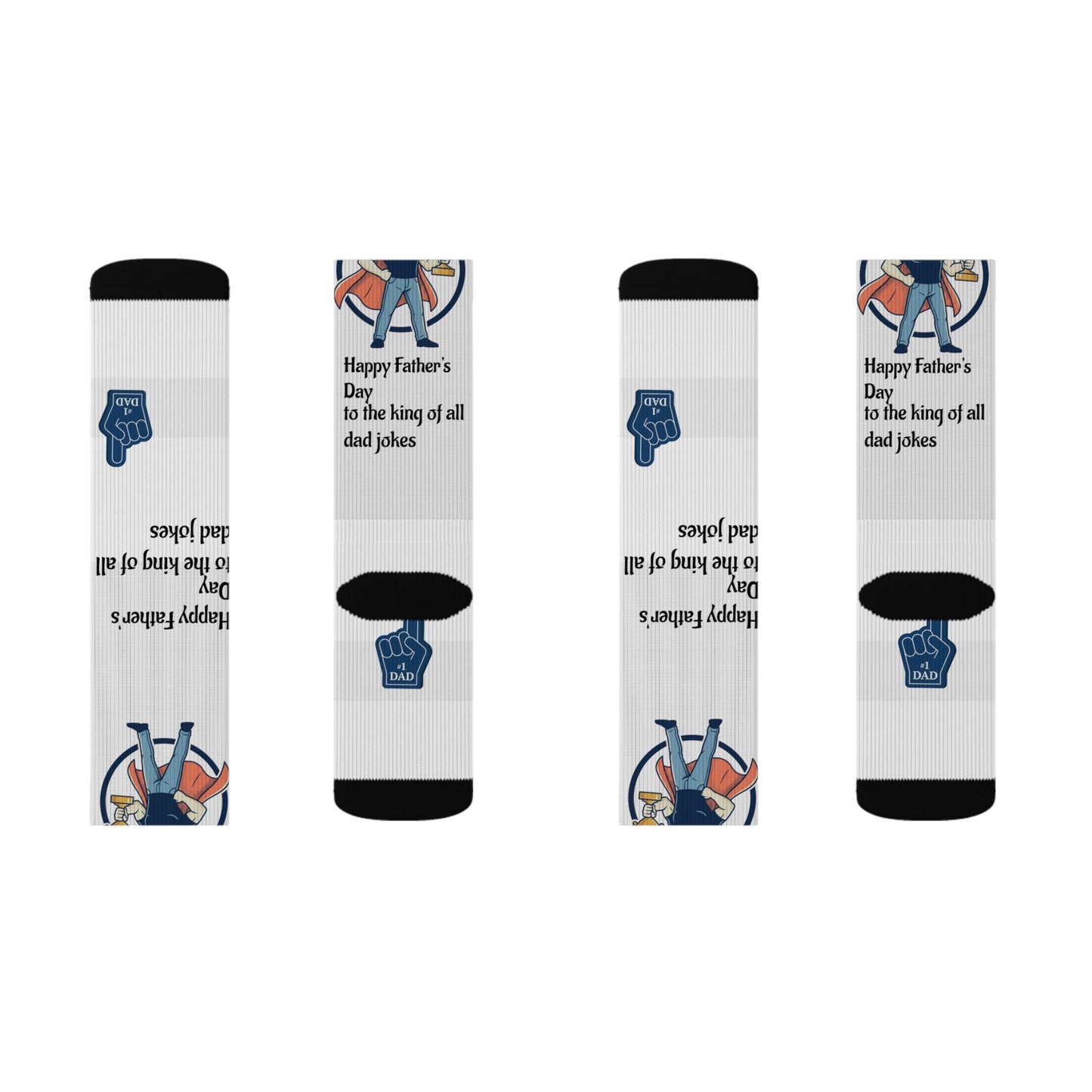 King of Dad Jokes Socks | Fathers Day Novelty
