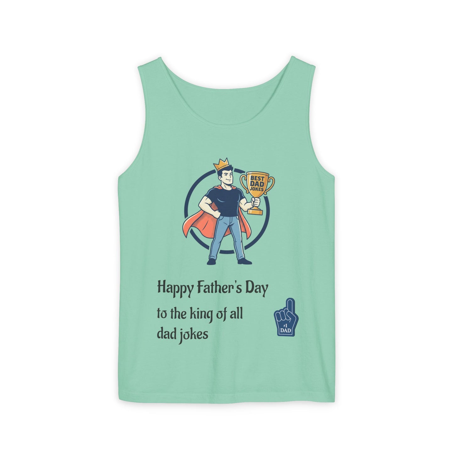 King of Dad Jokes tank top | Father's Day funny dad joke tee