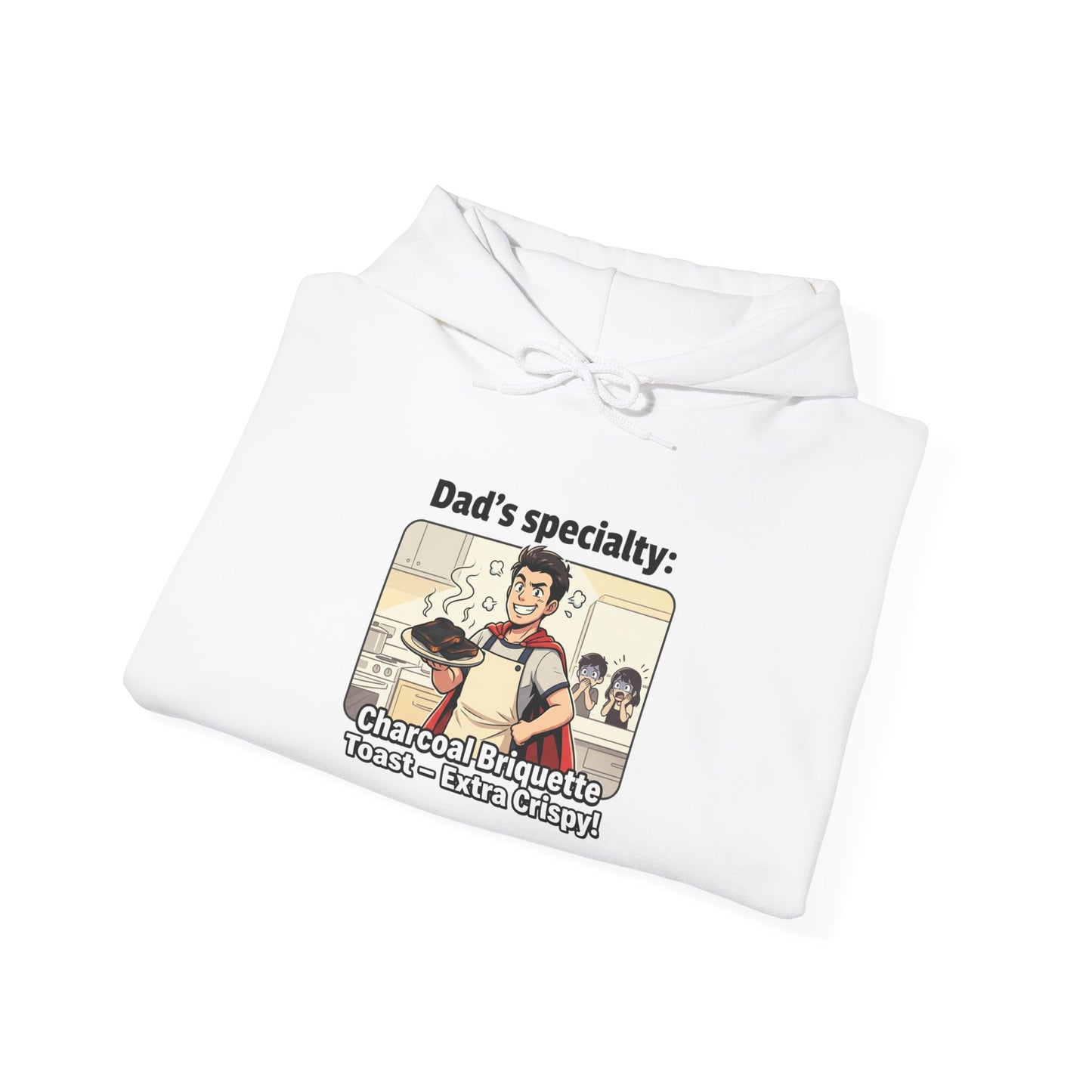 Dad’s Specialty: Charcoal Grilling Hooded Sweatshirt — Funny BBQ Dad Gift