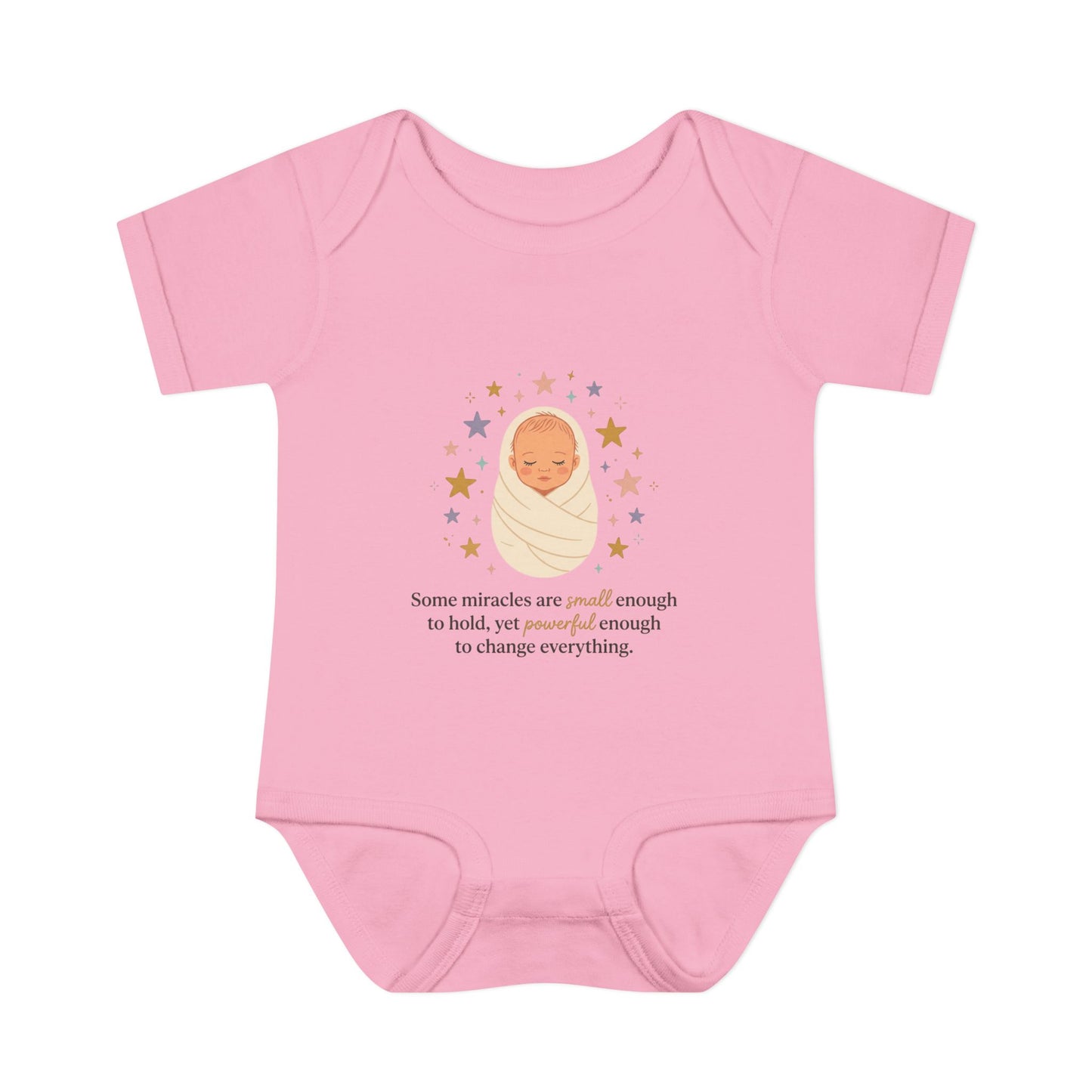 Newborn Swaddle Baby Bodysuit – "Some miracles are small enough to hold"