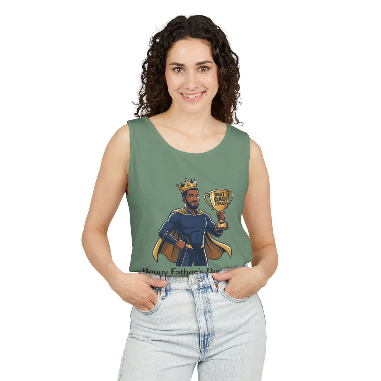 King of Dad Jokes tank top | Father's Day funny dad joke tee