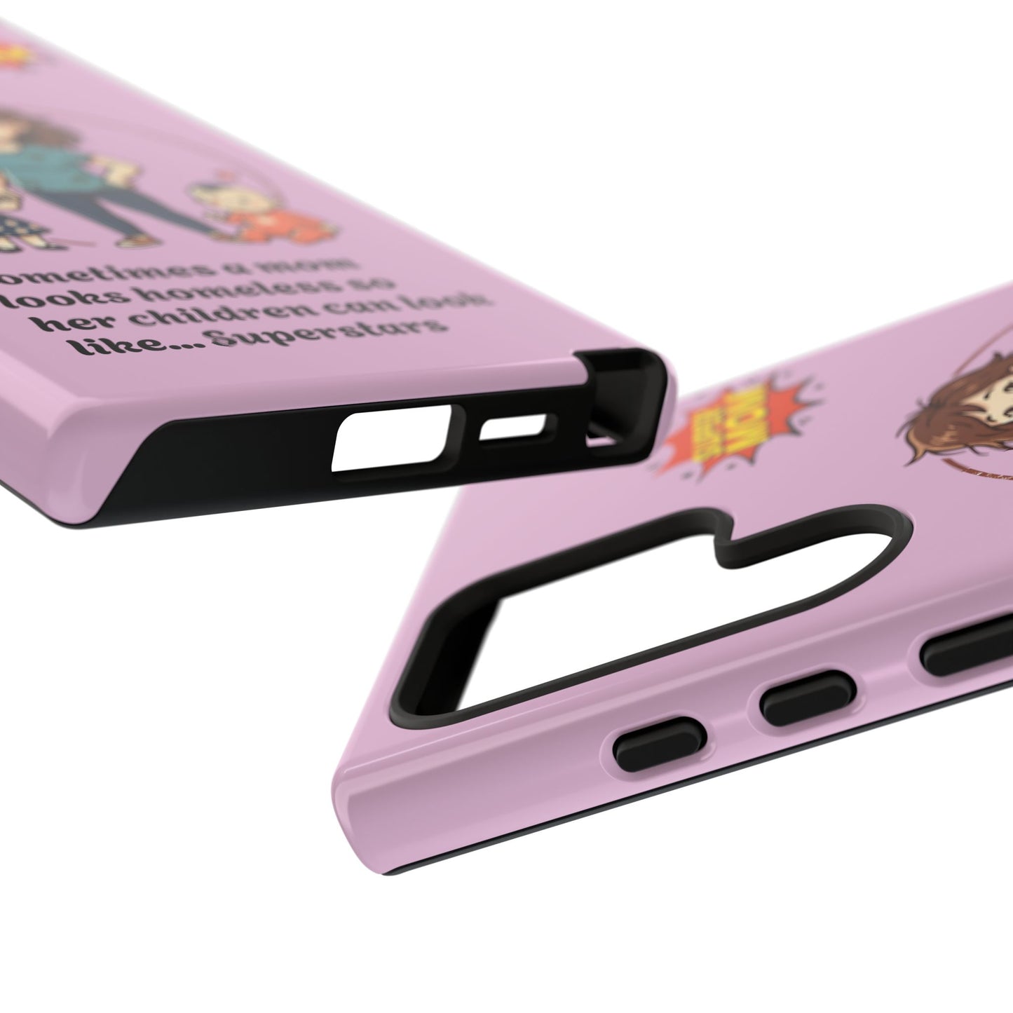 Super Mom Phone Case | Pink Phone Case, Mom Quote