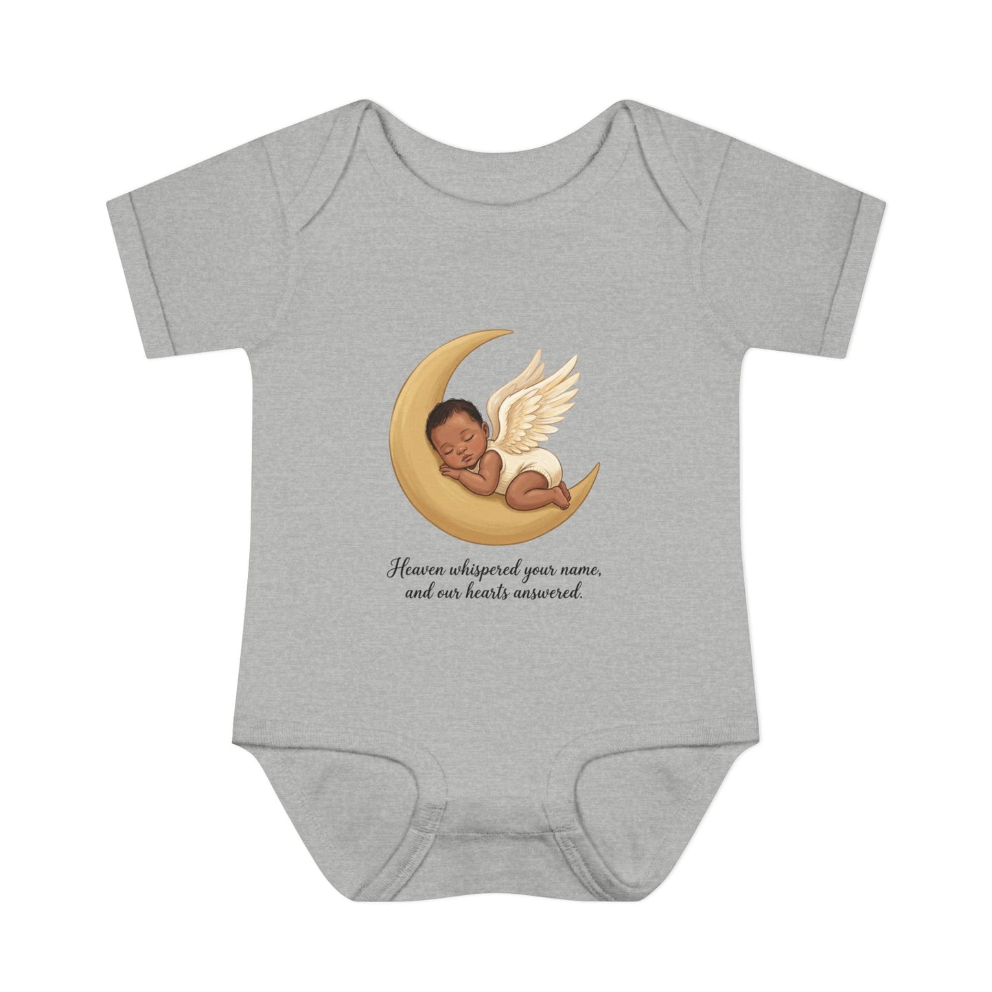 Infant Bodysuit — "Heaven Whispered Your Name" Angel Baby Memorial Onesie