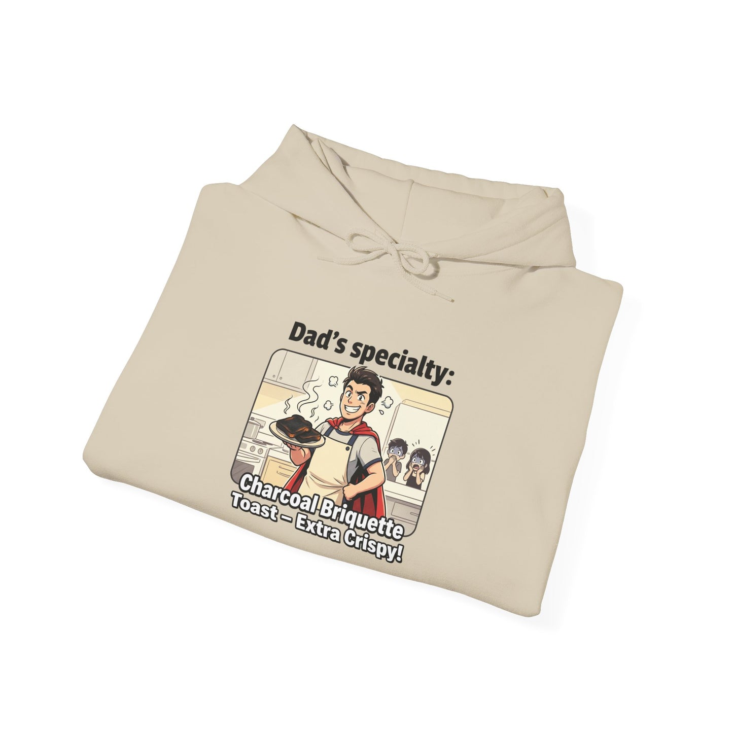 Dad’s Specialty: Charcoal Grilling Hooded Sweatshirt — Funny BBQ Dad Gift