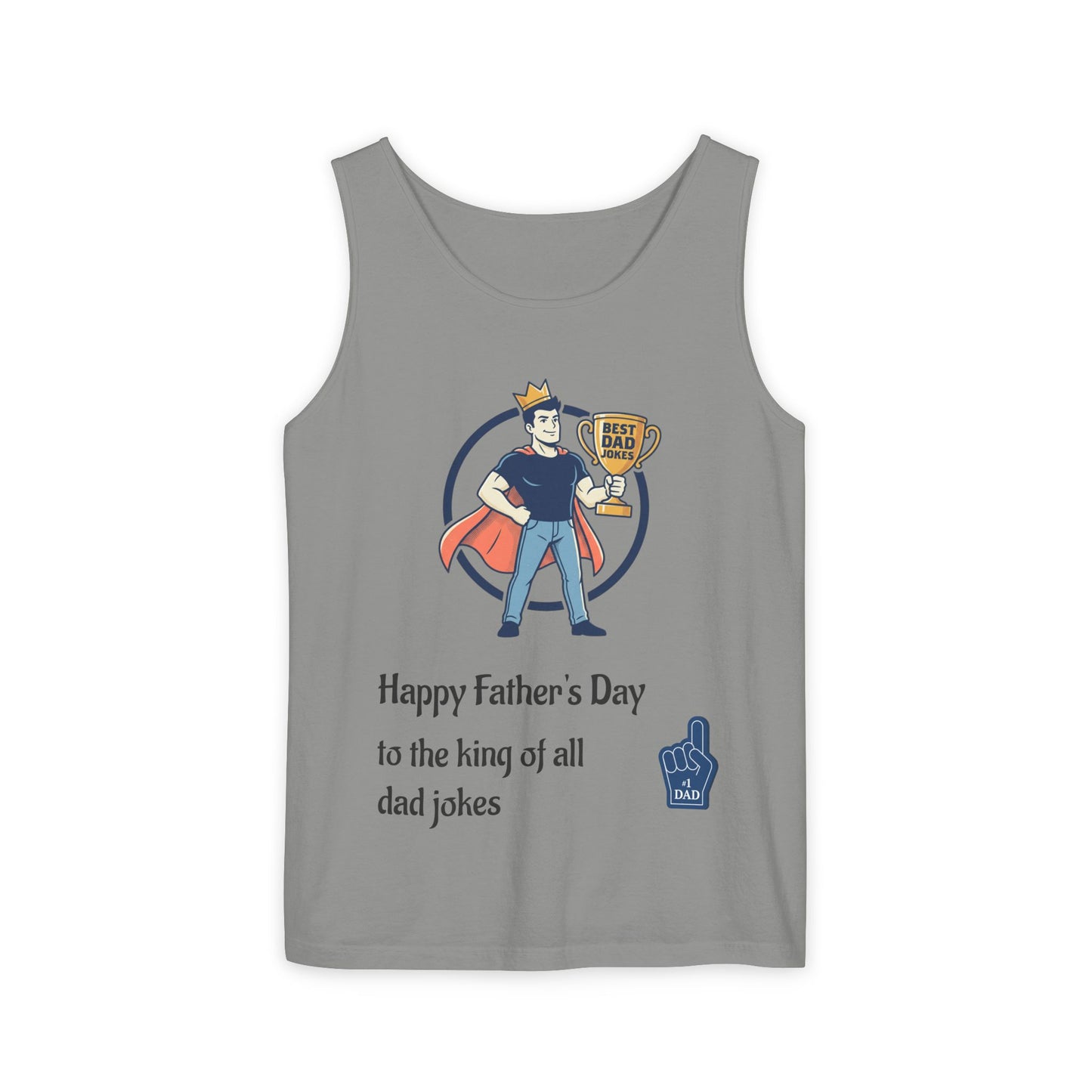 King of Dad Jokes tank top | Father's Day funny dad joke tee
