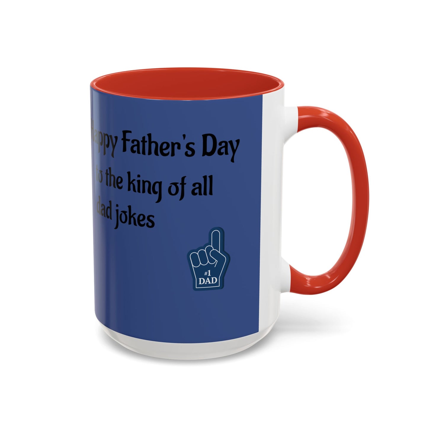 Best Dad Jokes Mug | Father's Day Coffee Mug, Accent Two-Tone