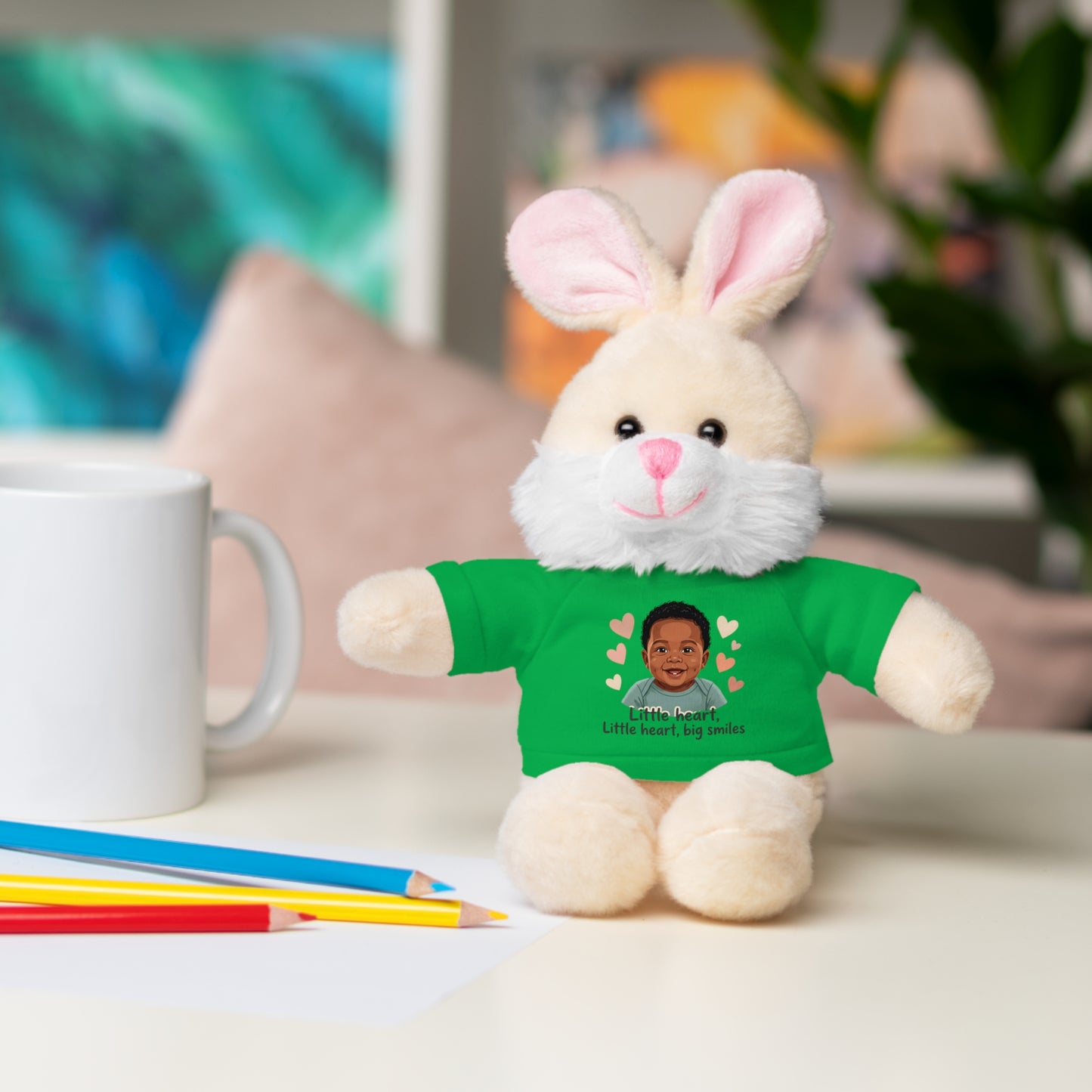 Baby Boy Stuffies with 'Little loved, big smile' Tee
