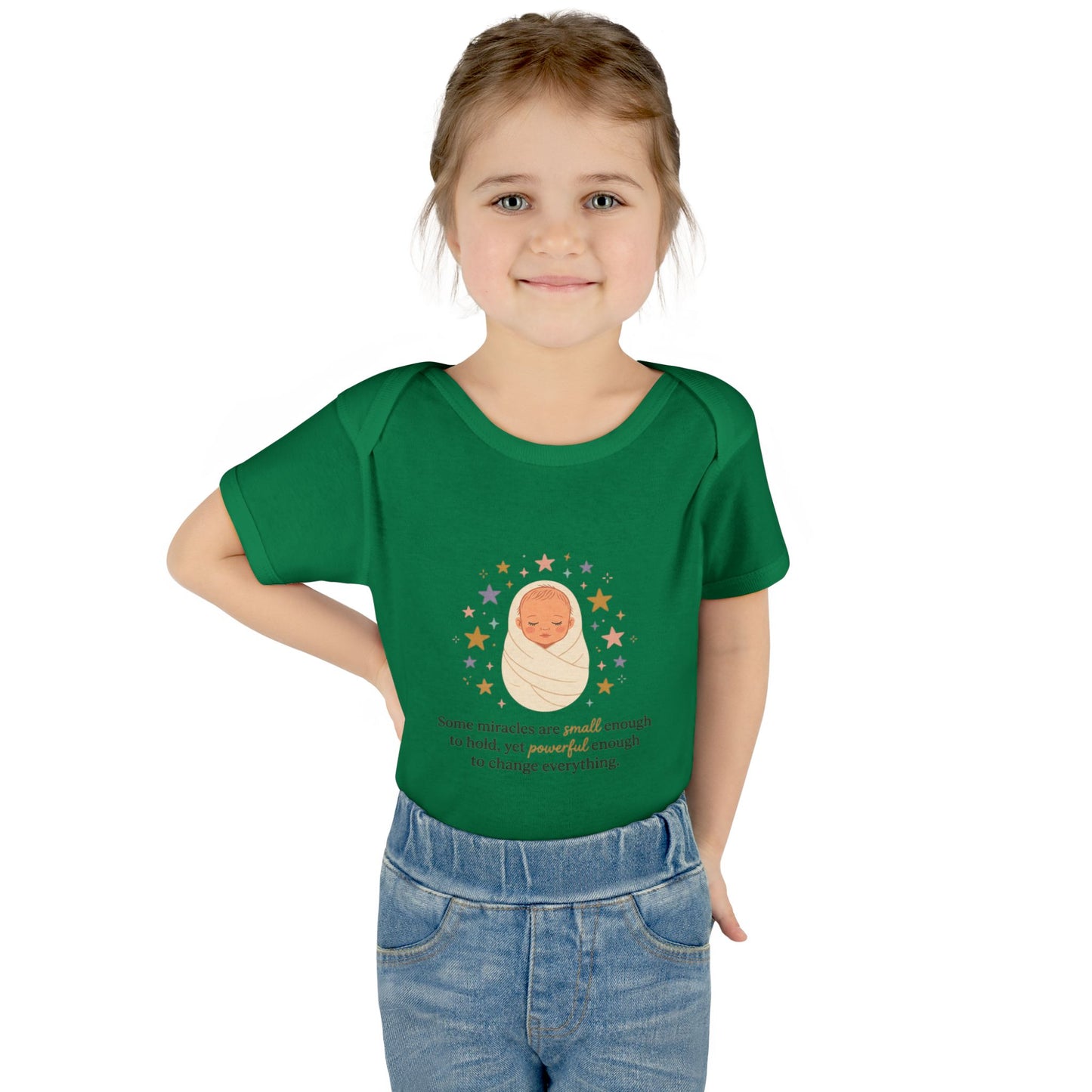 Newborn Swaddle Baby Bodysuit – "Some miracles are small enough to hold"