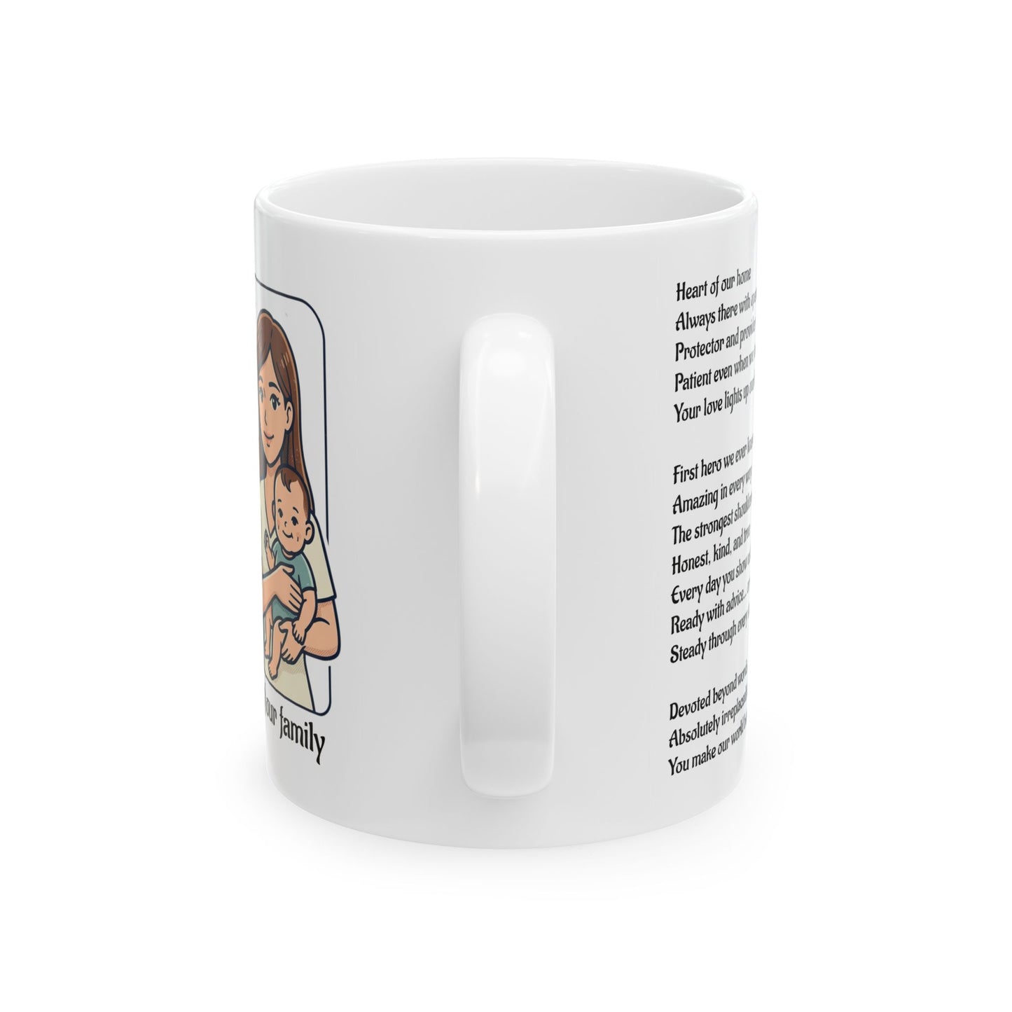 Mug for dad of our family, (11oz, 15oz)