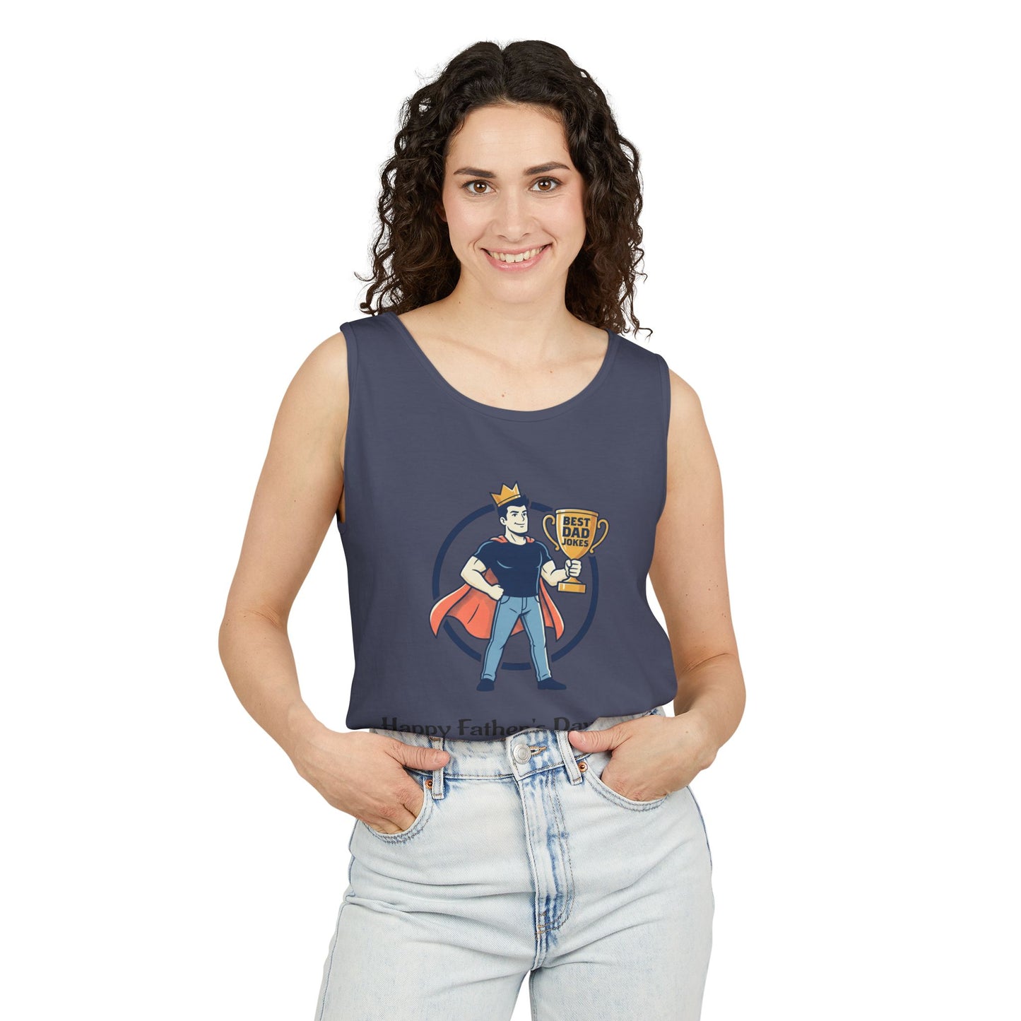 King of Dad Jokes tank top | Father's Day funny dad joke tee