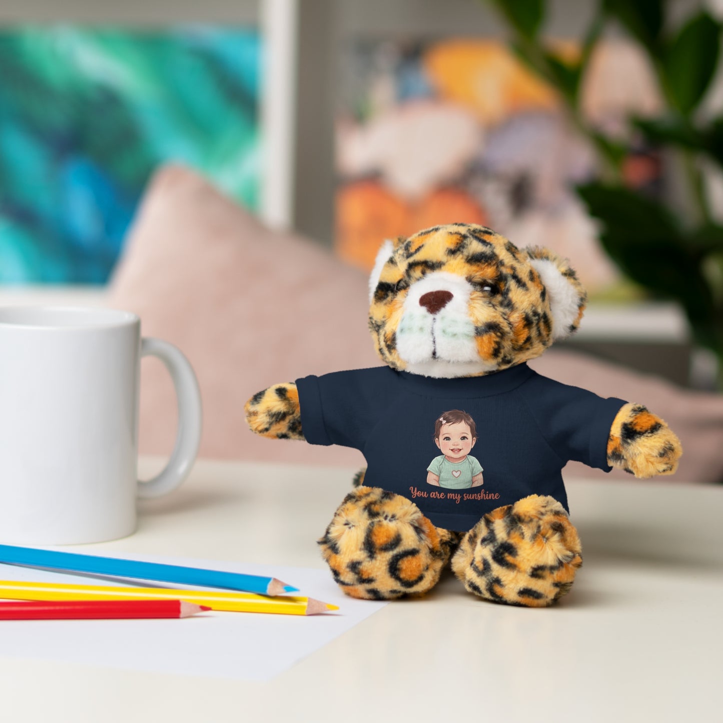 Baby Girl Stuffies with 'You are my sunshine' Tee