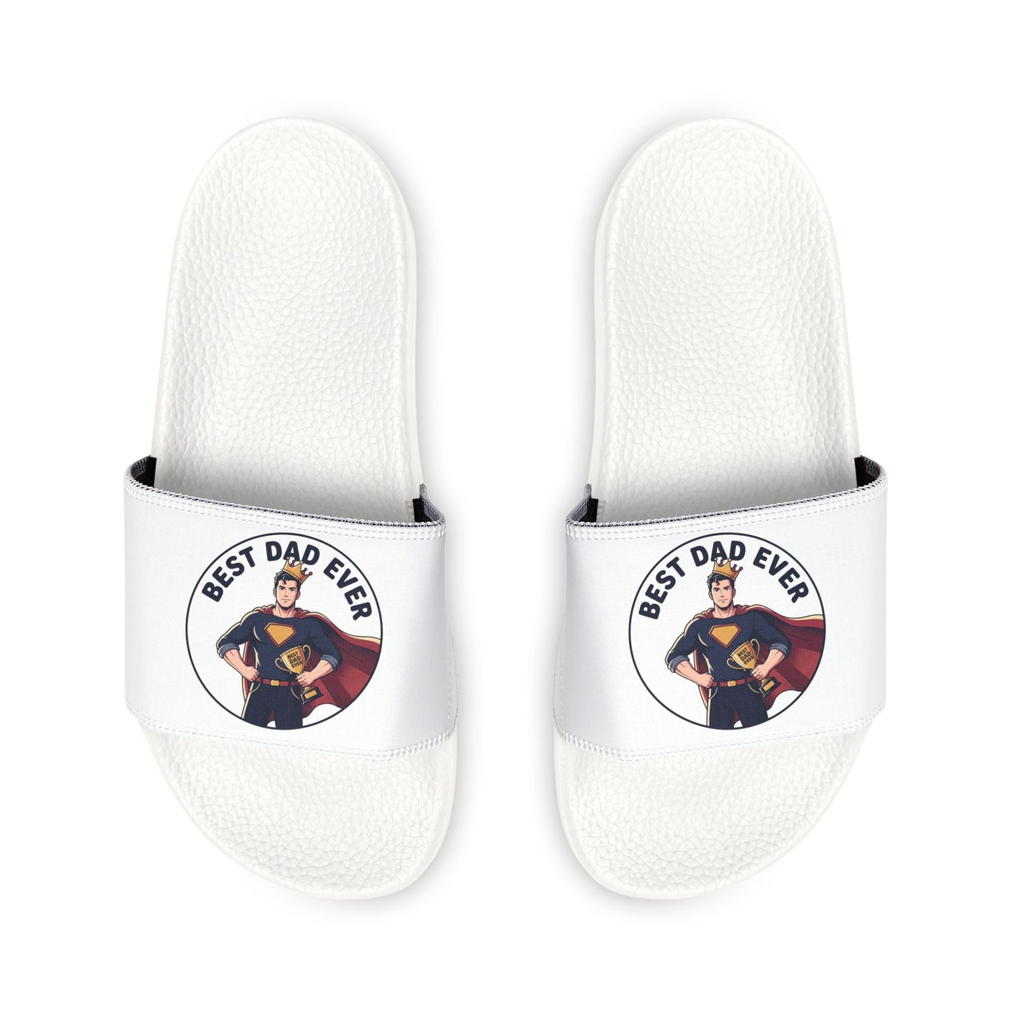 Slide Sandals — Best dad Graphic Removable-Strap Pool Slides