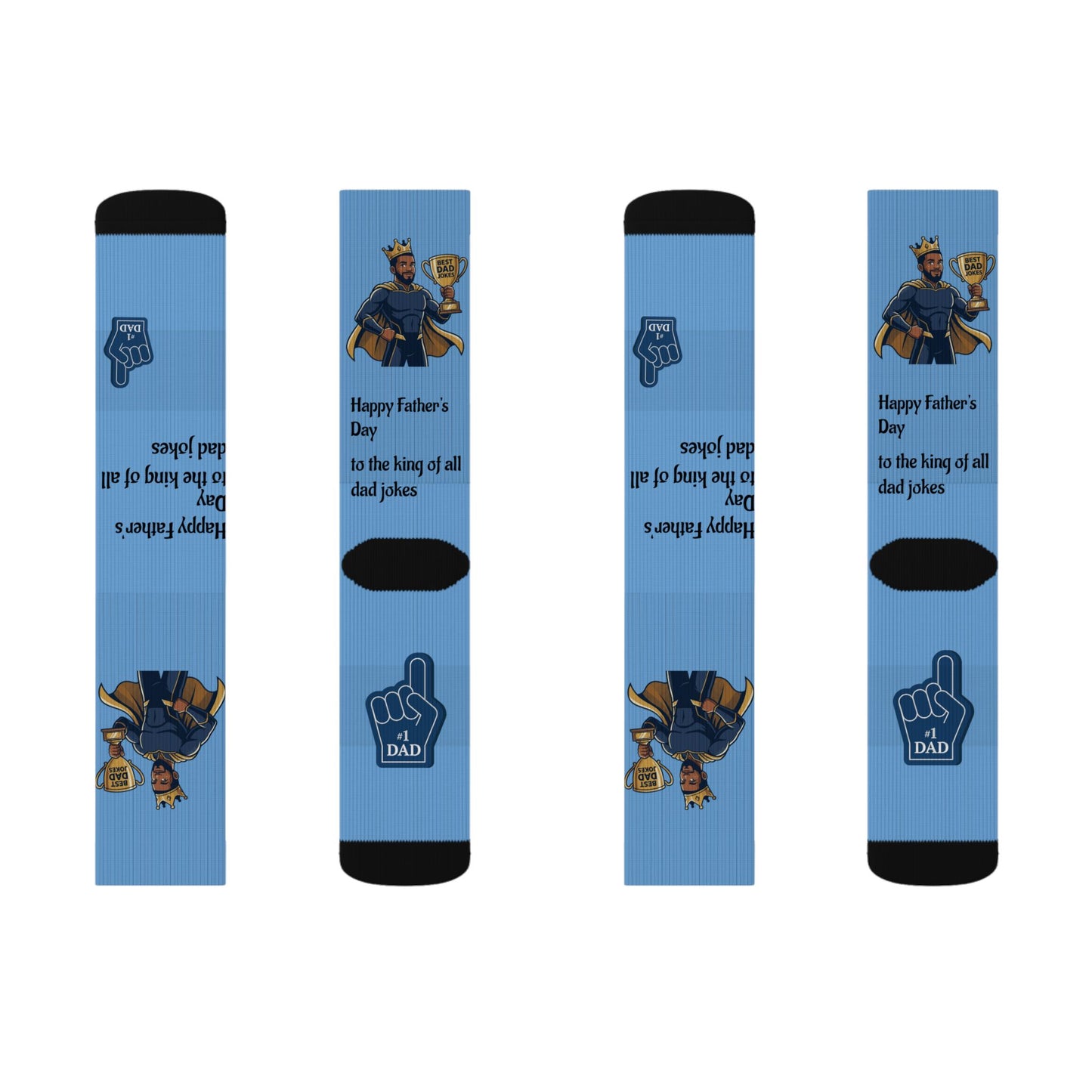 King of Dad Jokes Socks | Fathers Day Novelty