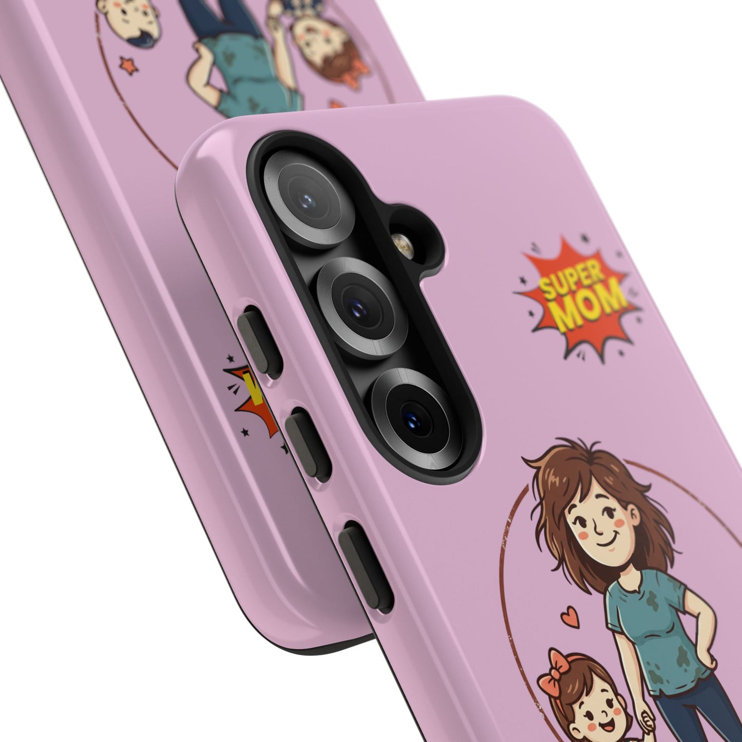Super Mom Phone Case | Pink Phone Case, Mom Quote