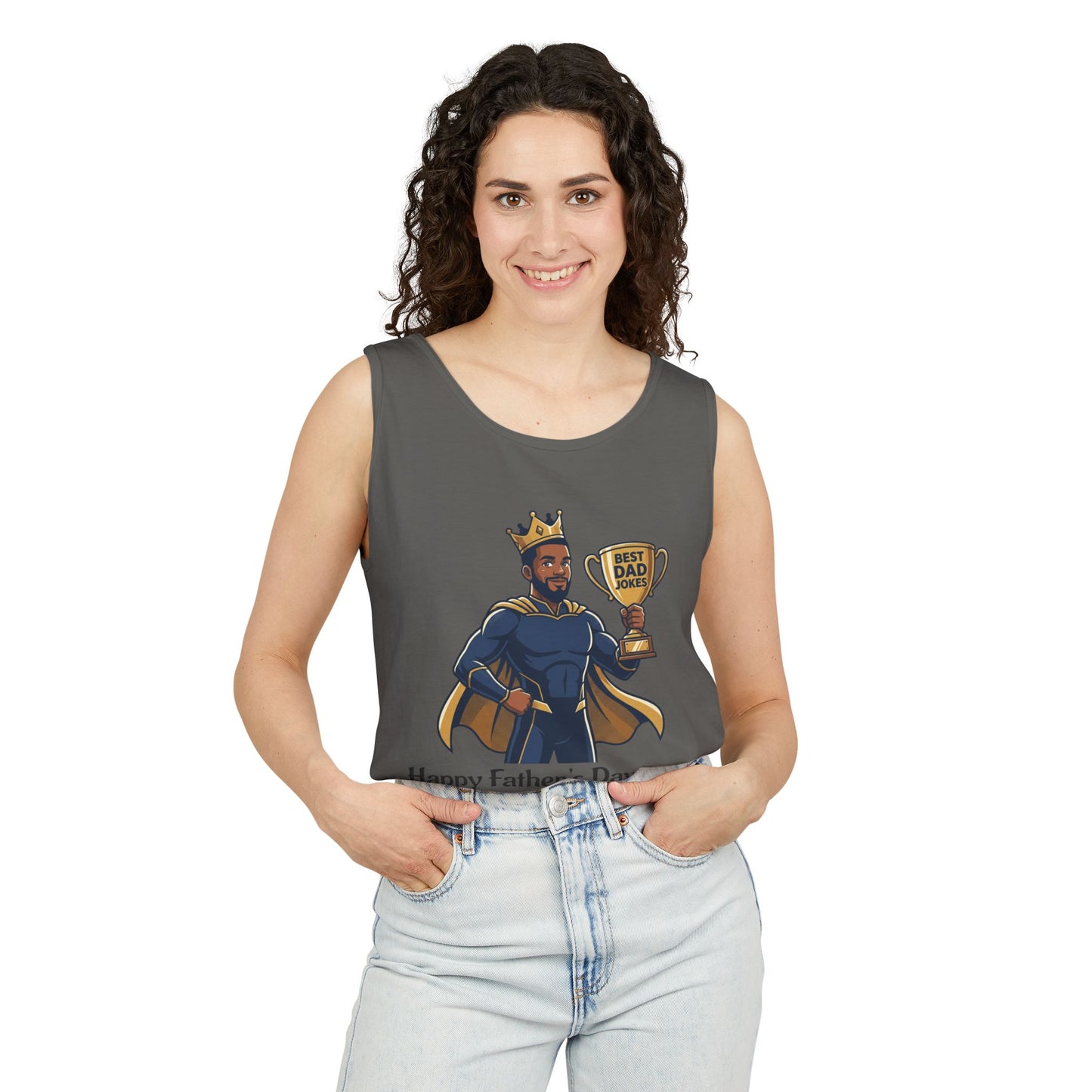 King of Dad Jokes tank top | Father's Day funny dad joke tee