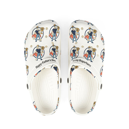 Superhero Dad Foam Rubber Shoes (AOP)