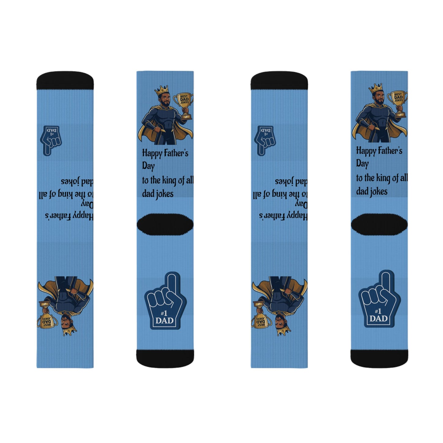 King of Dad Jokes Socks | Fathers Day Novelty