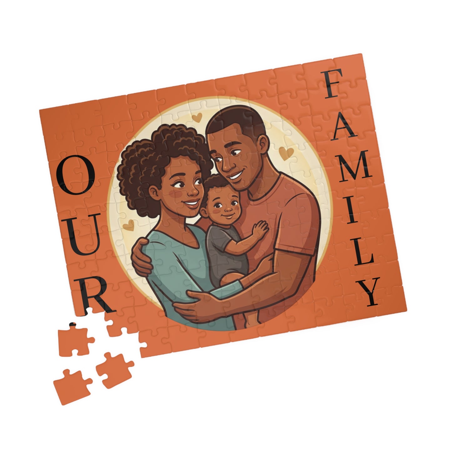 Family Portrait Puzzle – “Our Family” Jigsaw (110–1014 pcs)