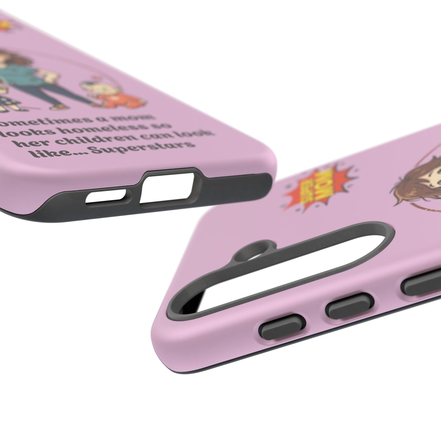 Super Mom Phone Case | Pink Phone Case, Mom Quote